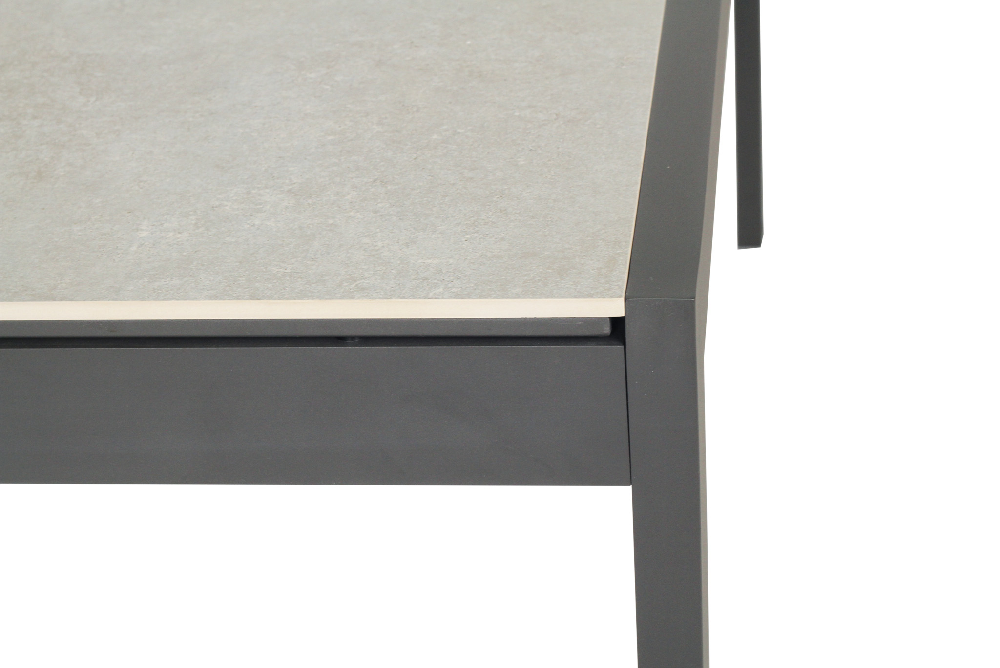 Roberto Outdoor Dining Table 160cm - Asteroid Black (Charcoal) - Image 7