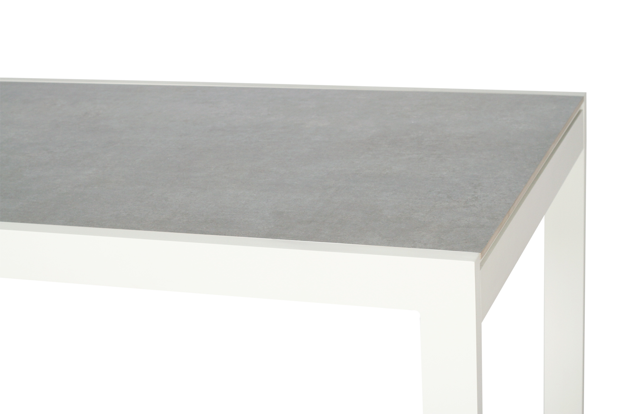Roberto Outdoor Dining Table 160cm - Pearl White - Image 7