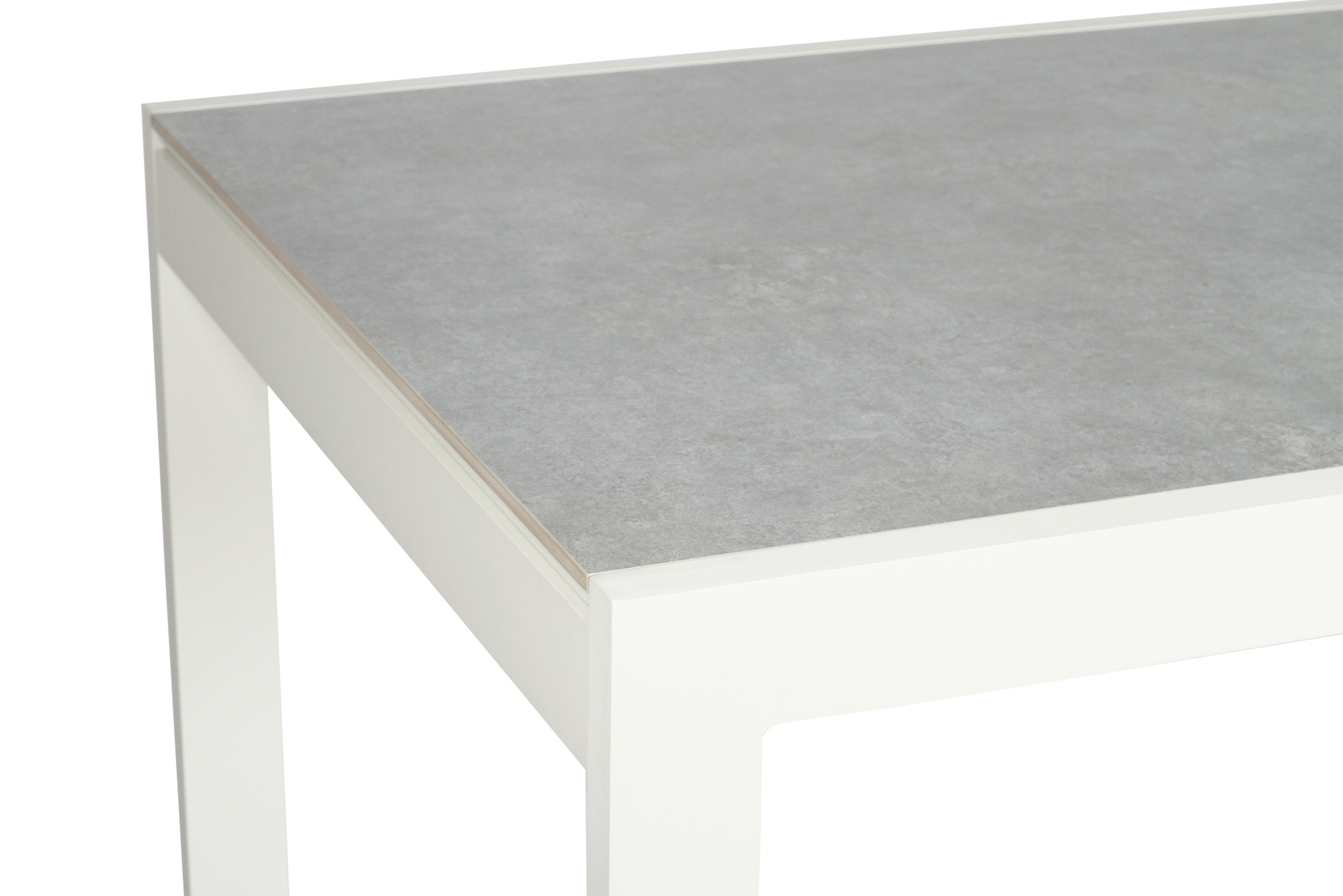 Roberto Outdoor Dining Table 160cm - Pearl White - Image 8