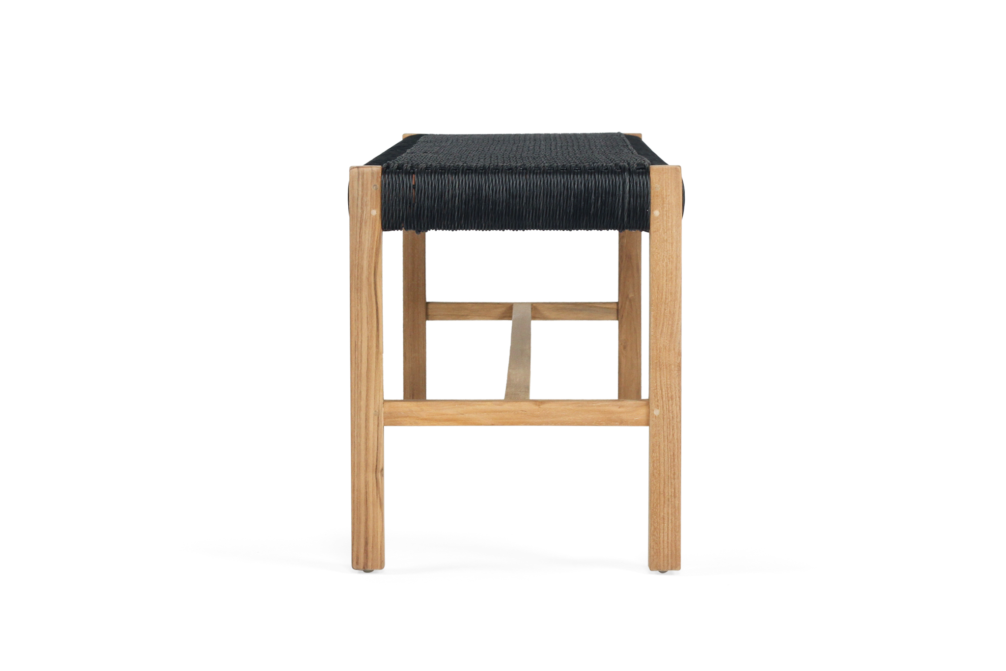 Sabai Woven Bench Seat - Black - Close Weave - Image 5