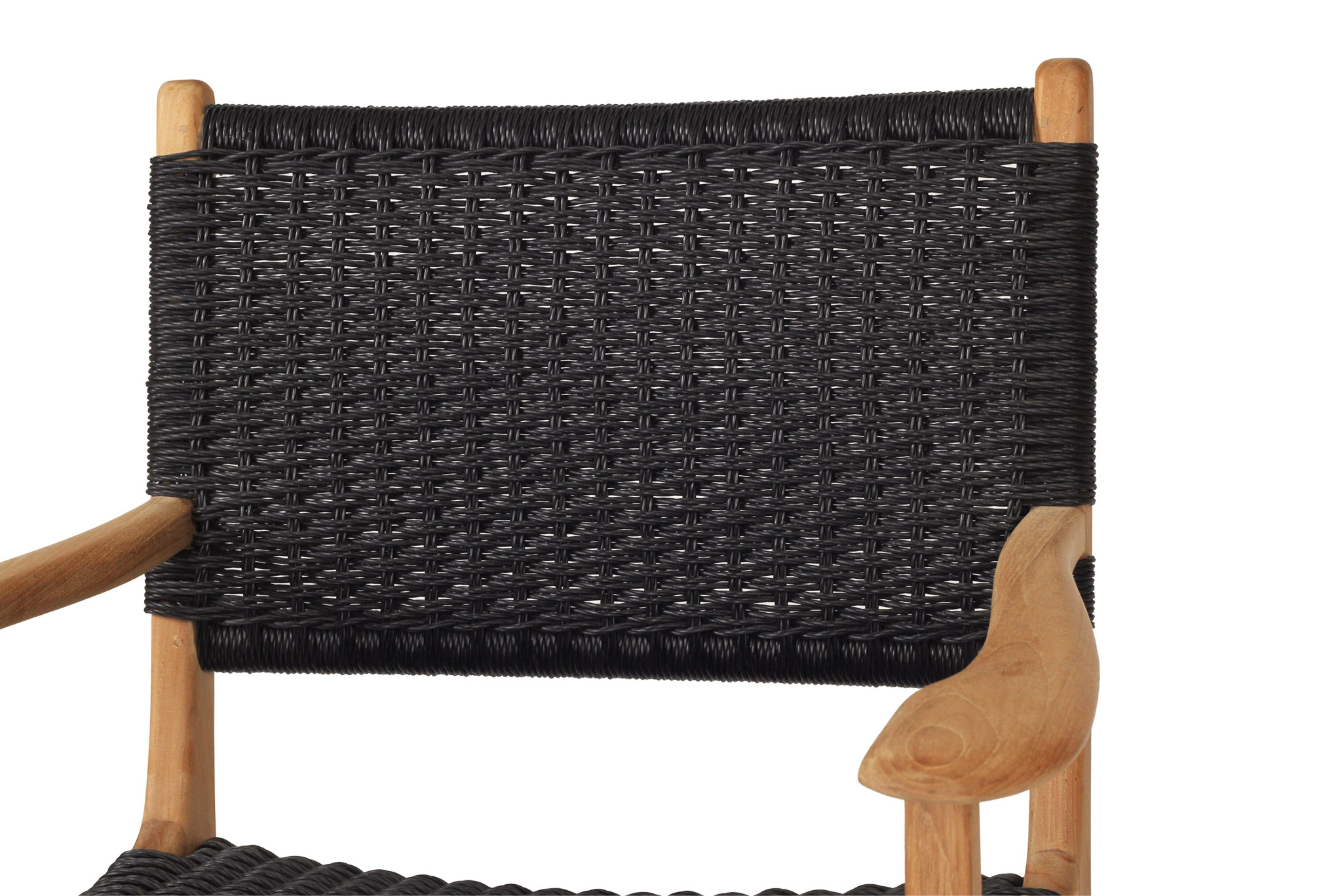 Zen Armchair - Black - Close Weave - Image 7