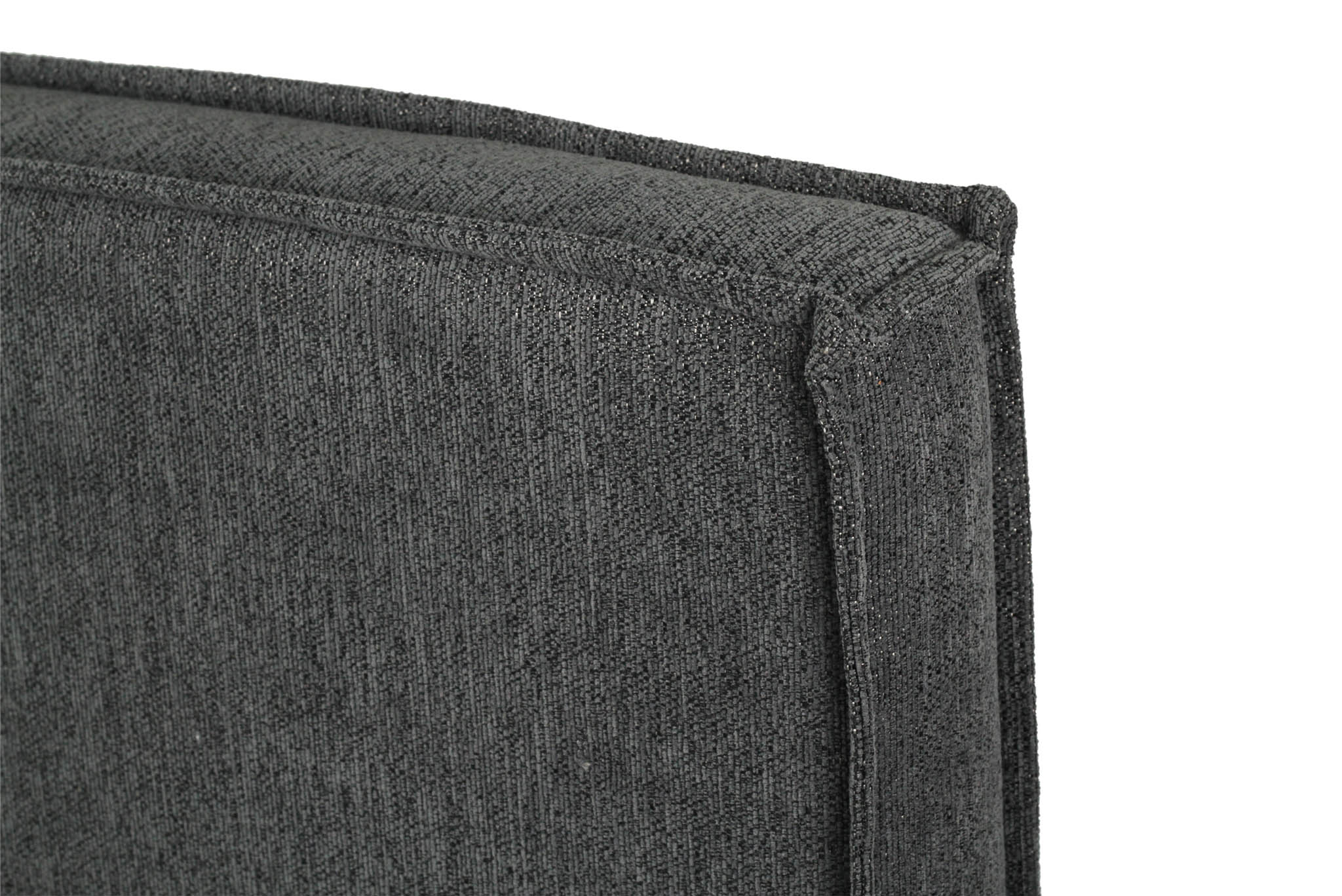 Harvey Upholstered Bedhead - Charcoal - Image 6
