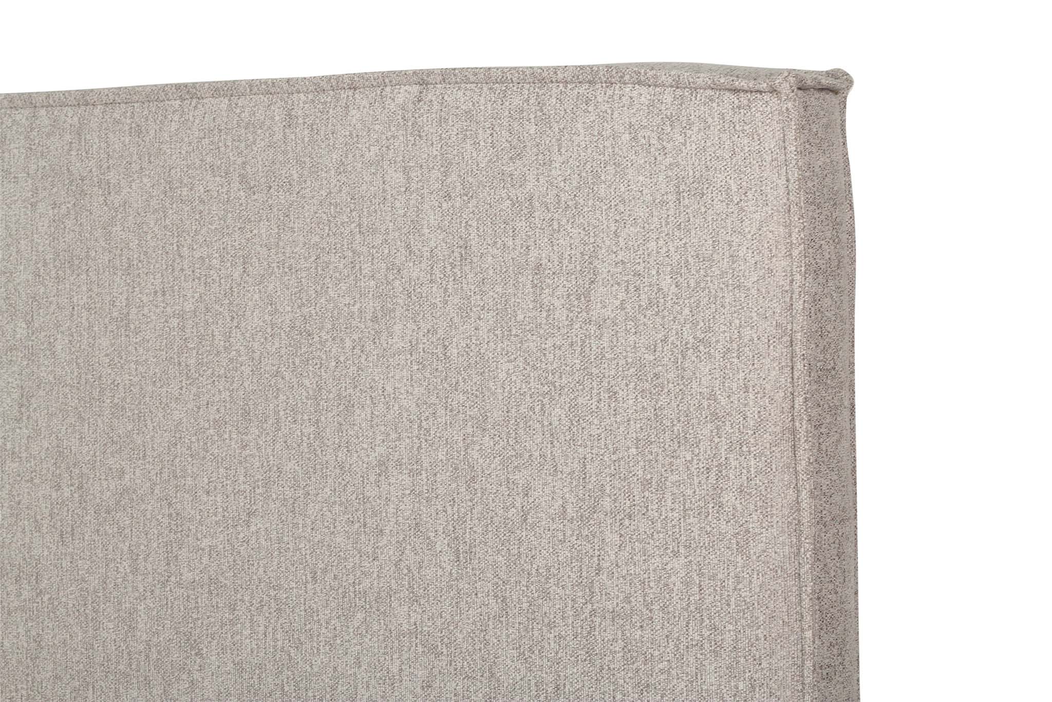 Harvey Upholstered Bedhead - Light Grey - Image 6