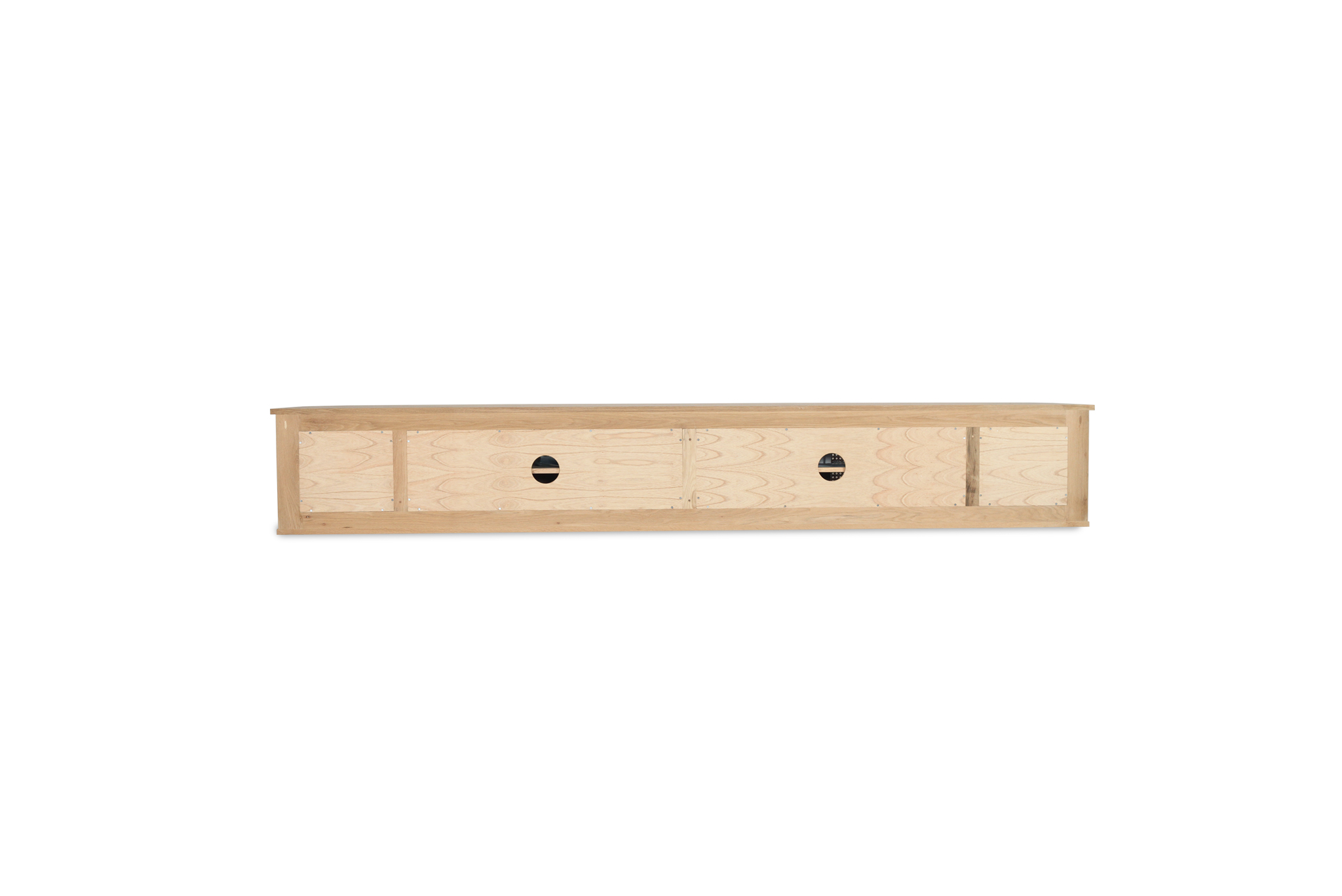Iluka Entertainment Unit - Six Door - Natural - Round End (Wall Mount) - Image 4