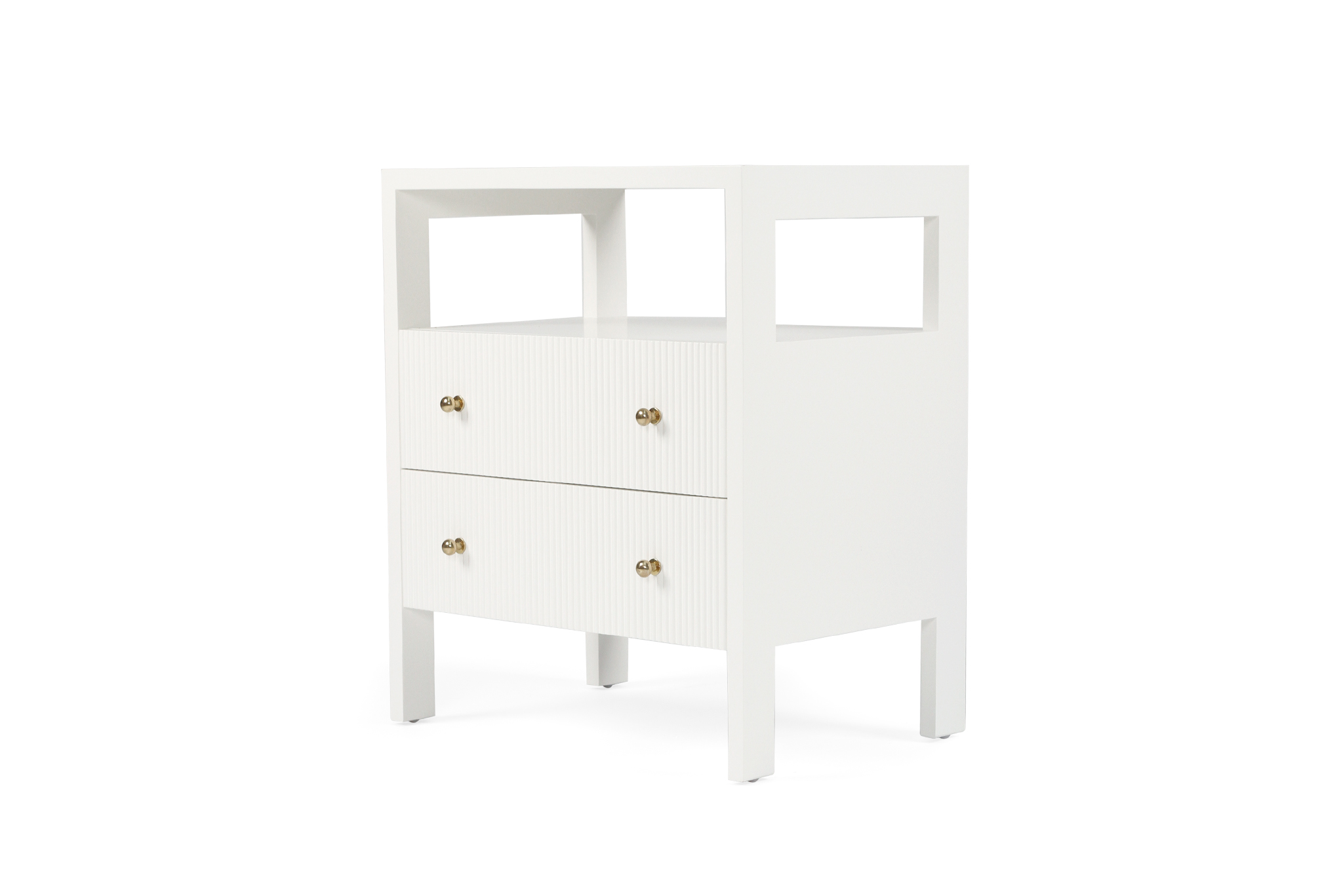 Audrey Bedside Table - White - Image 3
