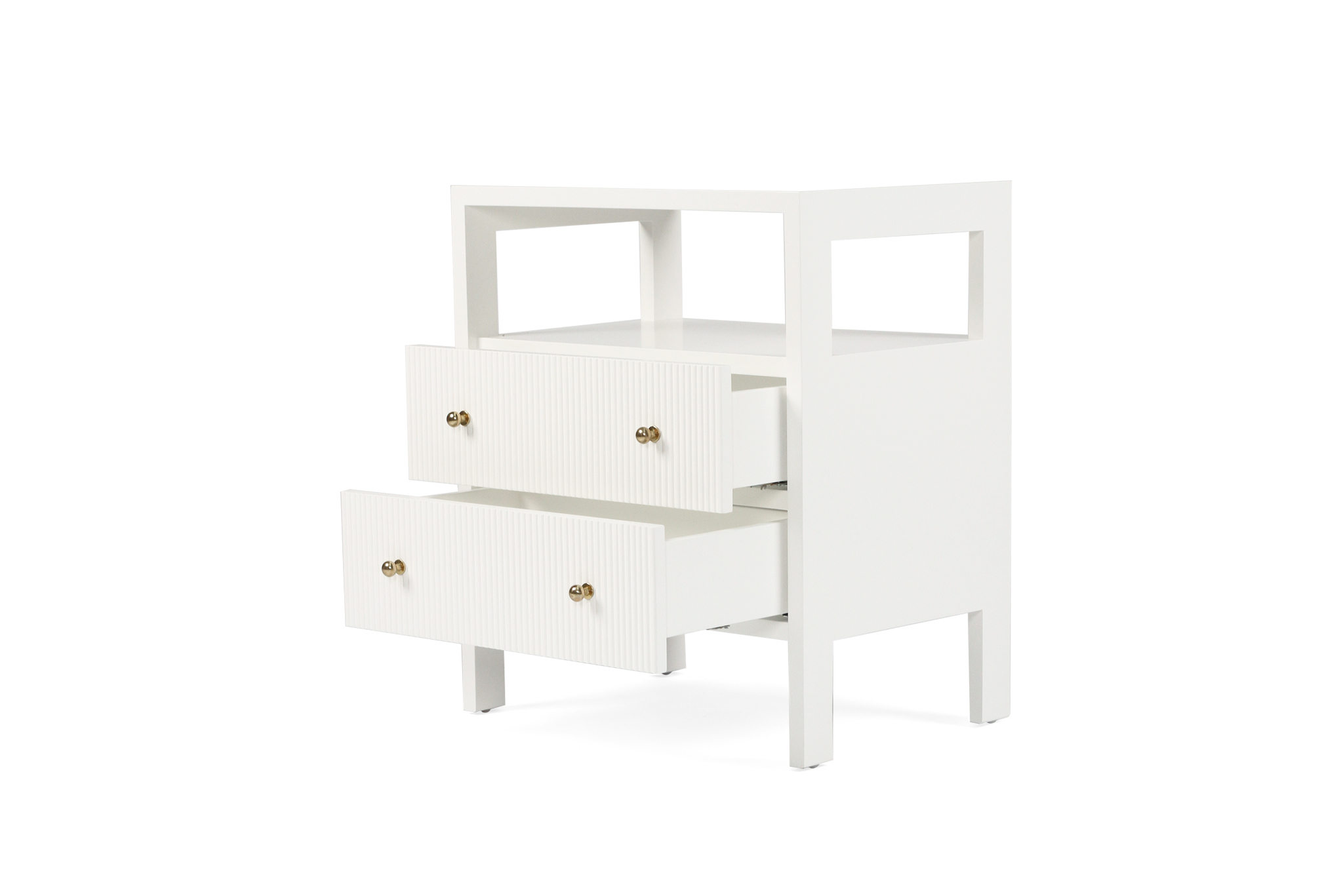 Audrey Bedside Table - White - Image 2