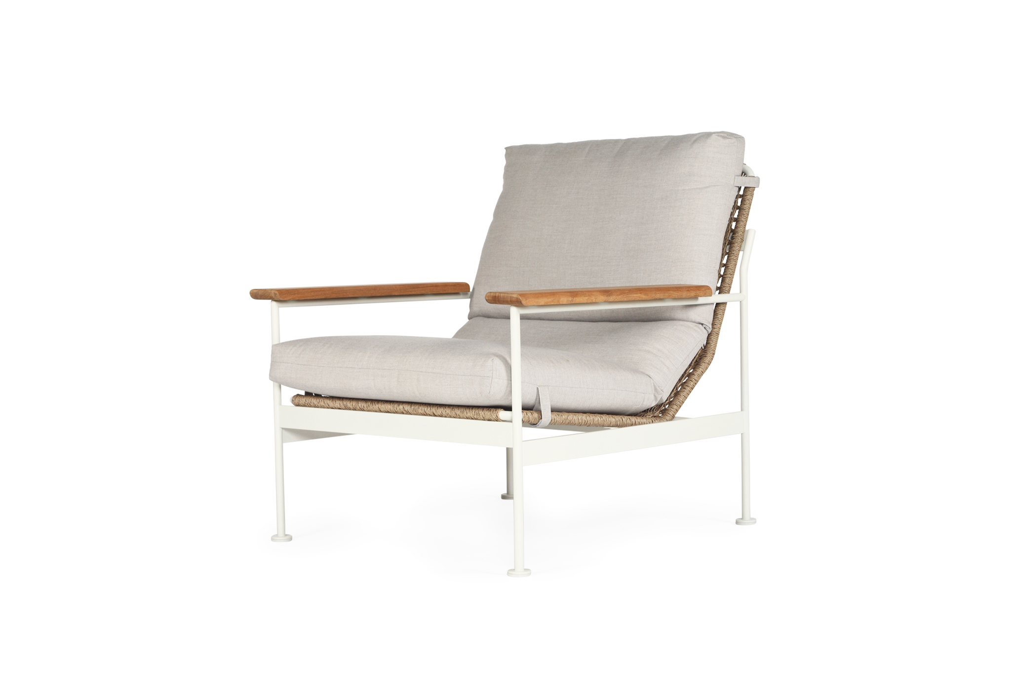 Bryce Outdoor 1 Seater Sofa - Pearl White