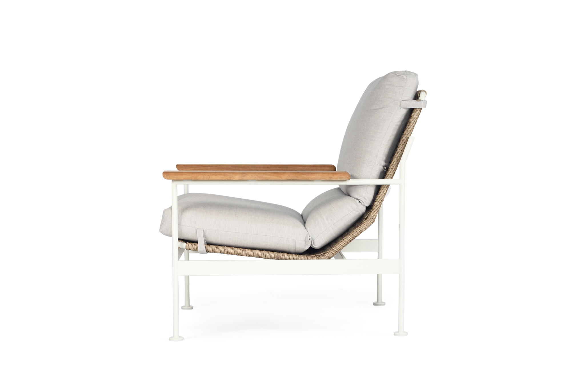 Bryce Outdoor 1 Seater Sofa - Pearl White - Image 5