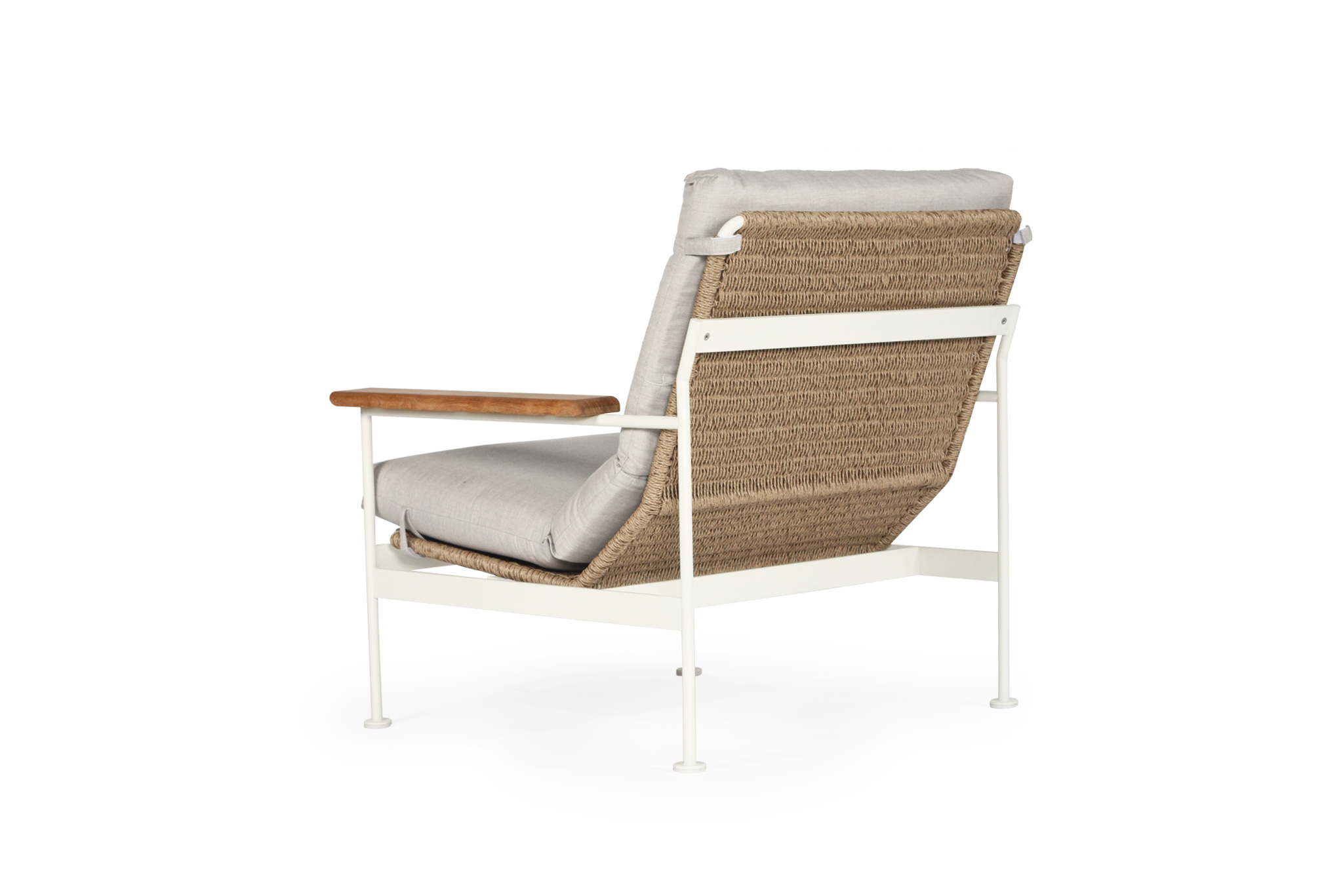 Bryce Outdoor 1 Seater Sofa - Pearl White - Image 6
