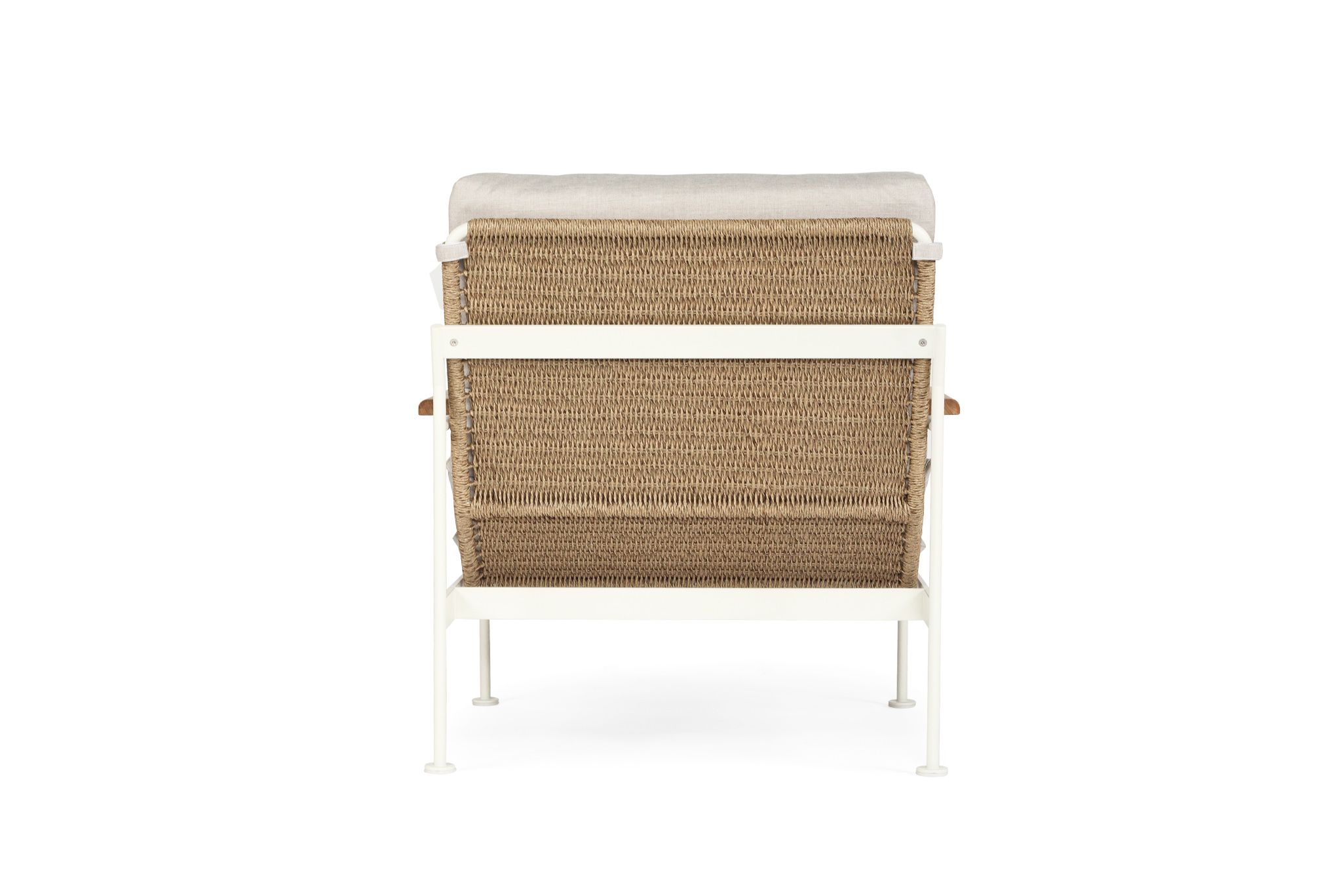 Bryce Outdoor 1 Seater Sofa - Pearl White - Image 7