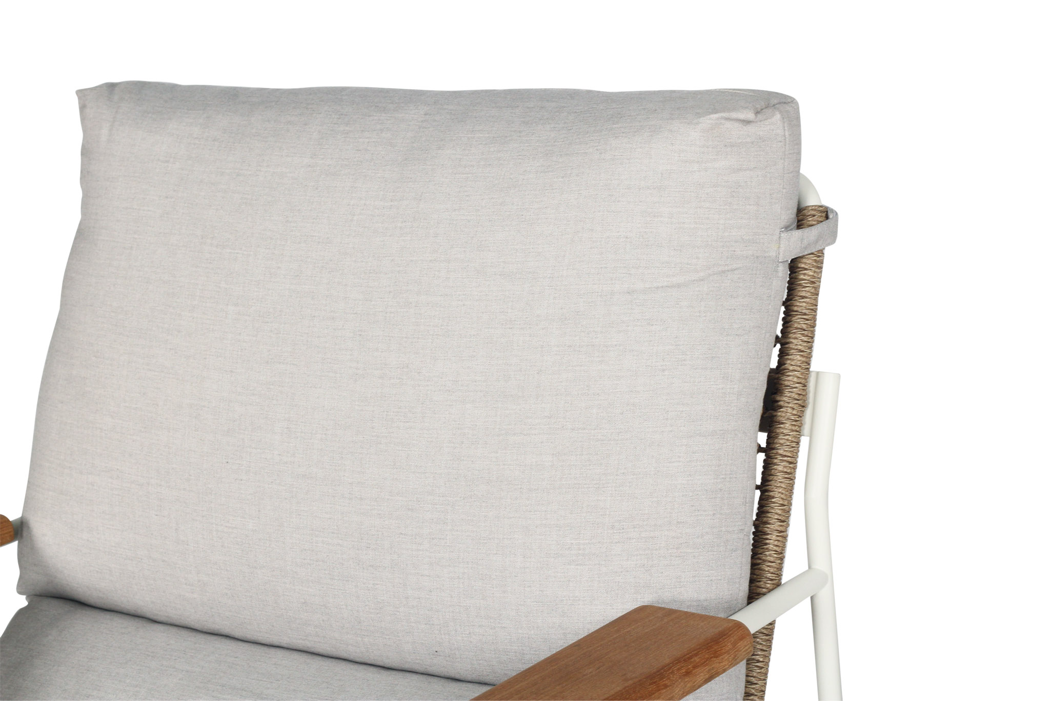 Bryce Outdoor 1 Seater Sofa - Pearl White - Image 9