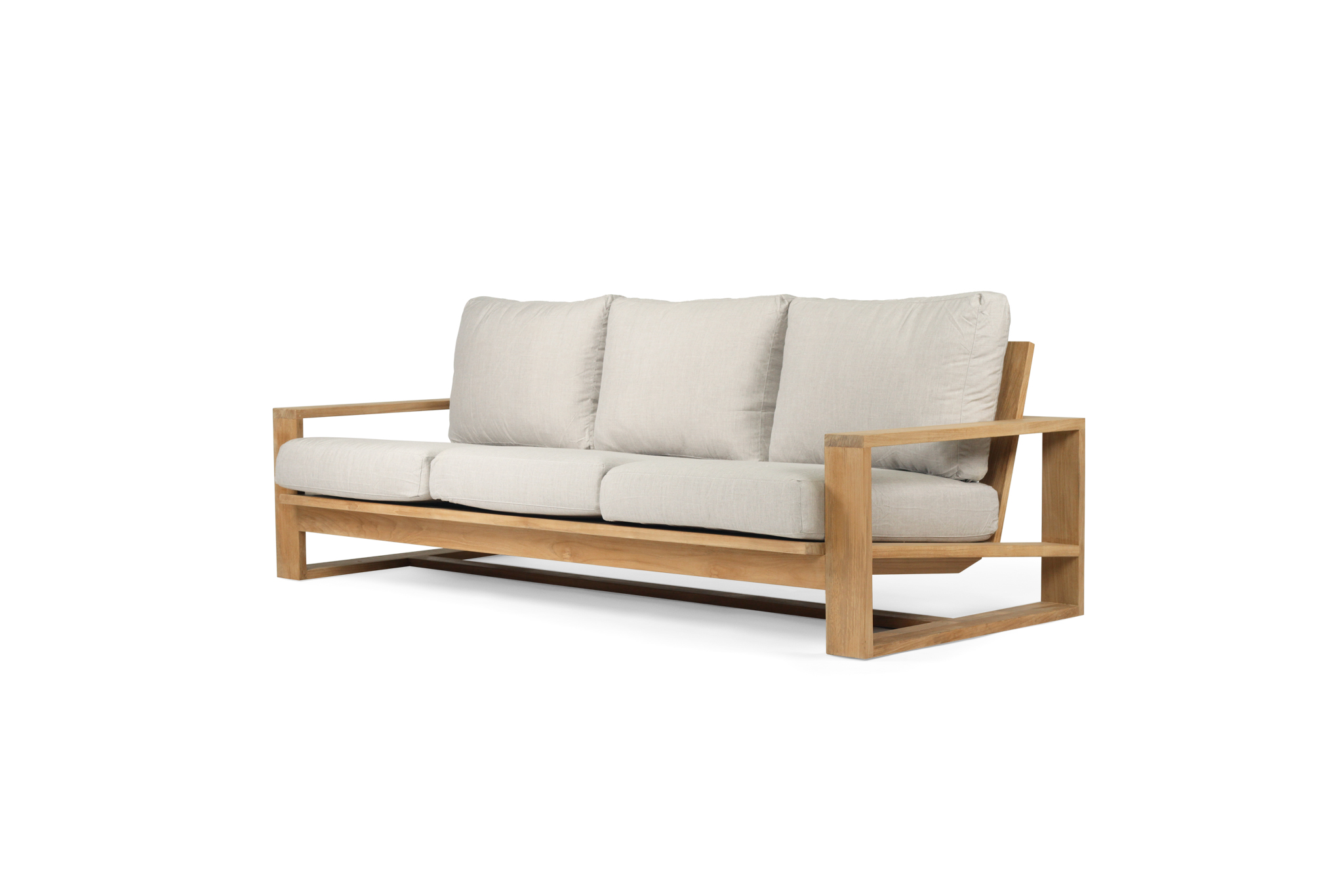 Double Island Outdoor Sofa - 3 Seater (Canvas Natural, Cast Slate or Cast Silver Upholstery) - Image 3