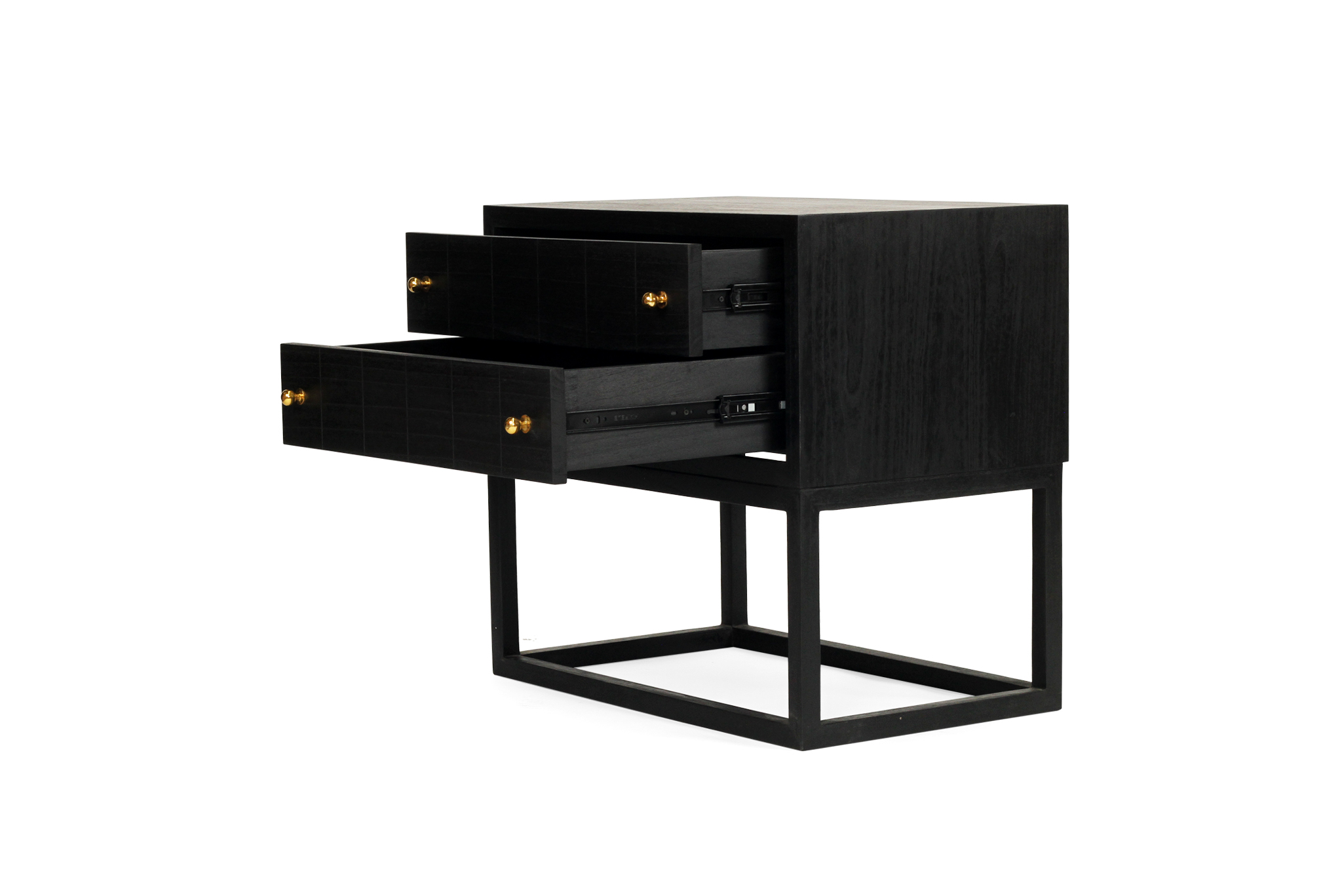 Lisette Bedside Table - Black - Image 6