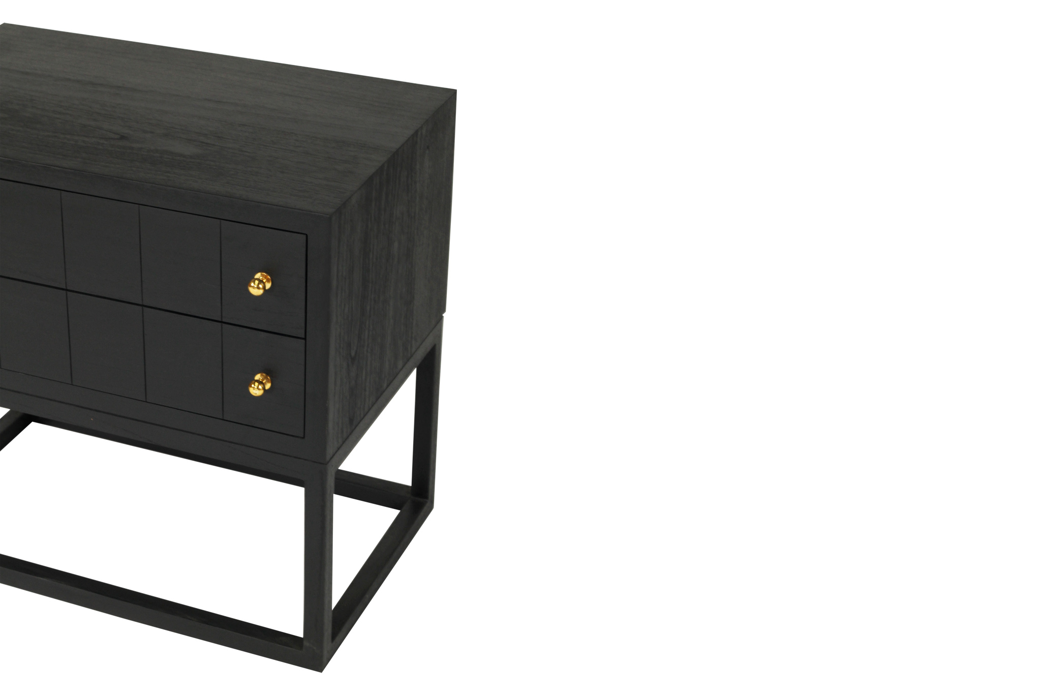 Lisette Bedside Table - Black - Image 10