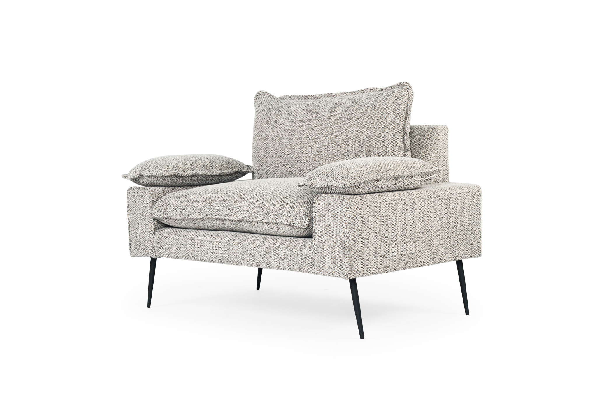 Marly 1 Seater Sofa - Mottled Taupe - Image 4