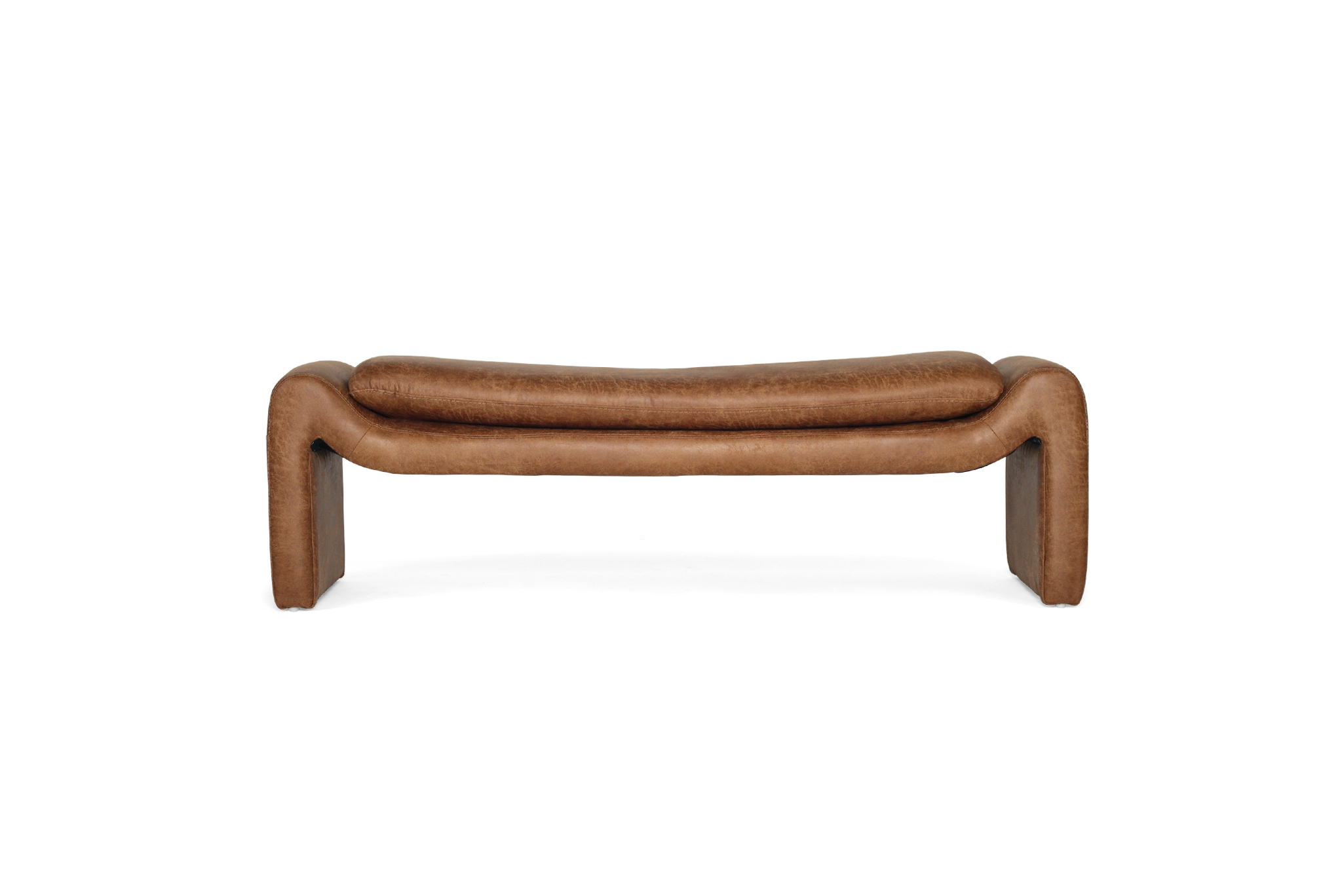 Freja Bench - Cognac Leather