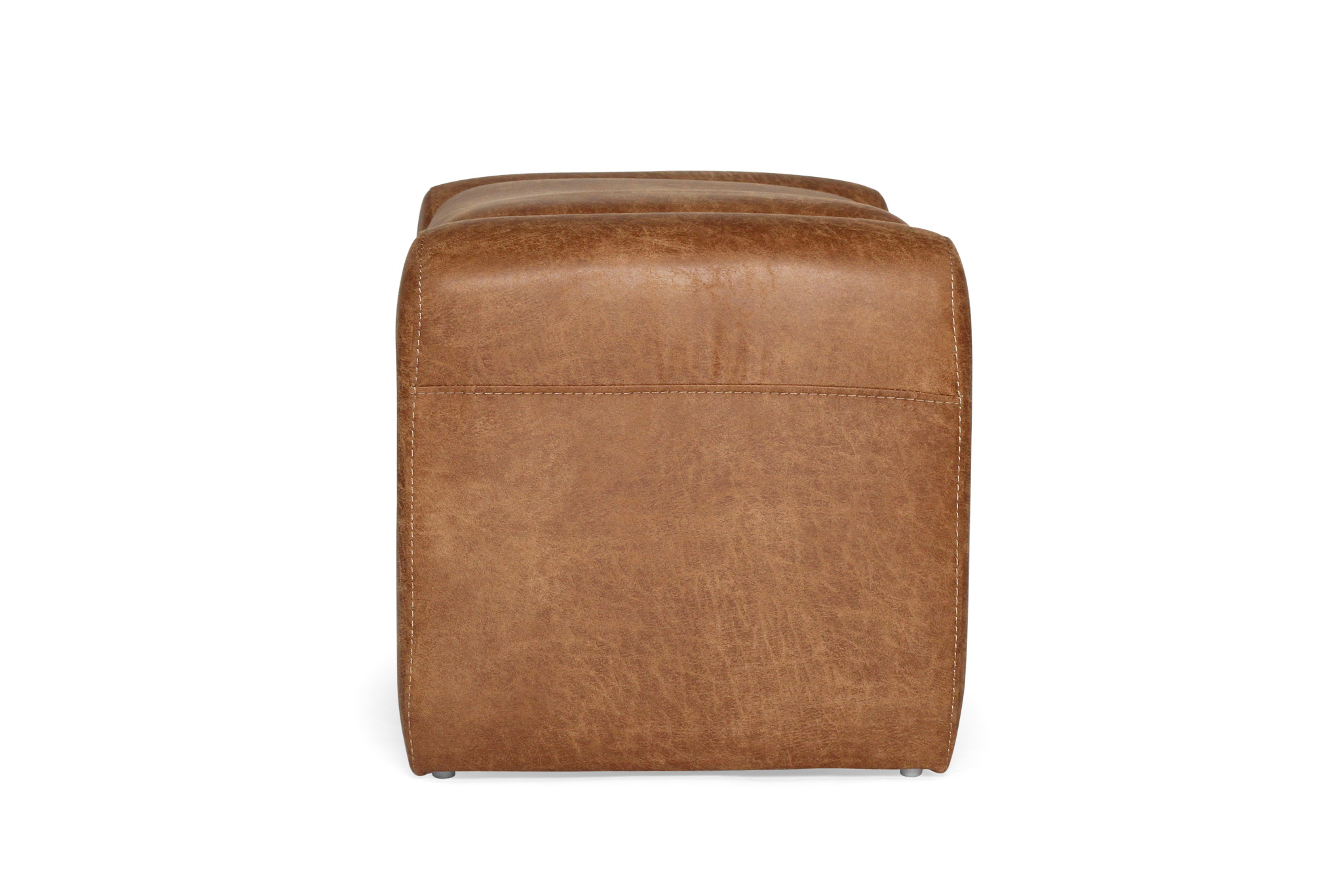 Freja Ottoman - Cognac Leather - Image 6