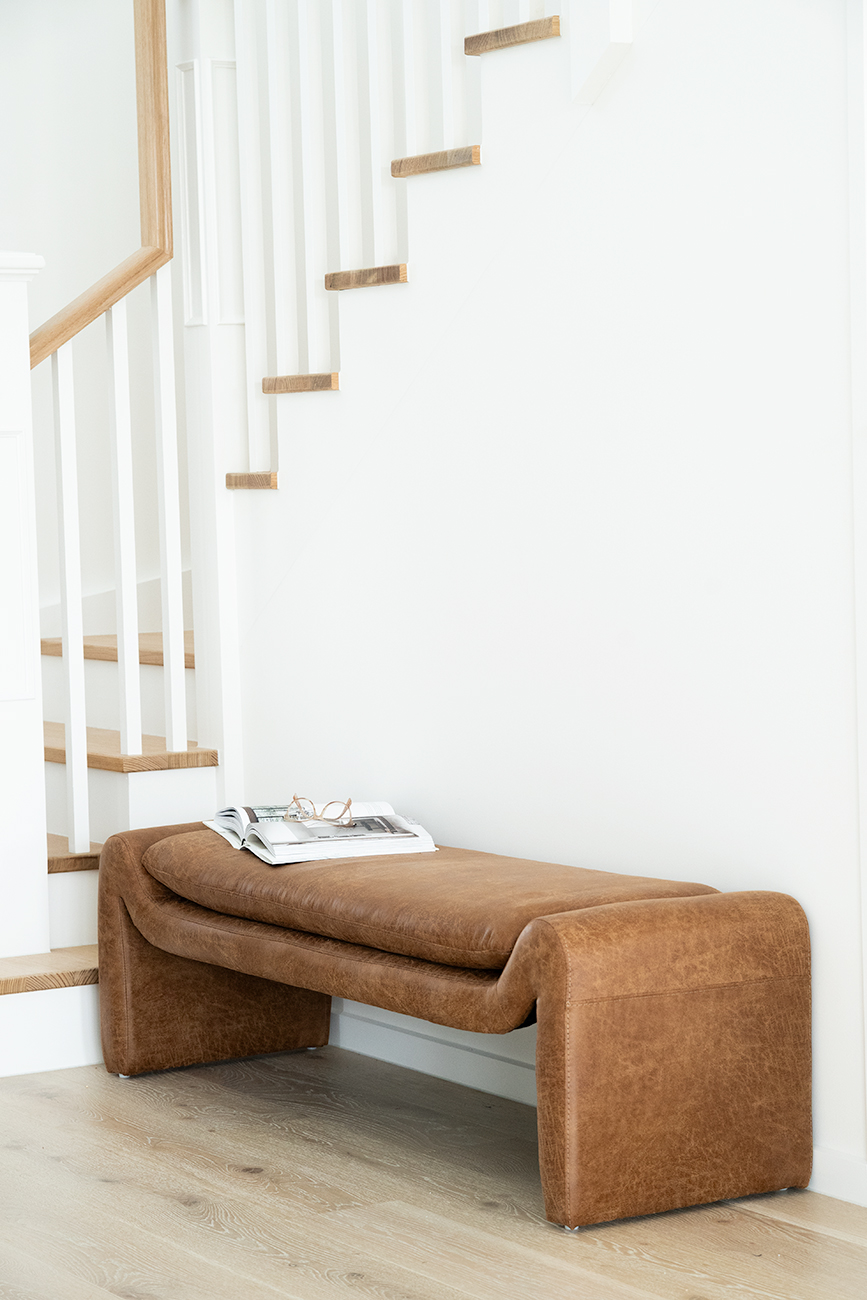 Freja Bench - Cognac Leather - Image 8
