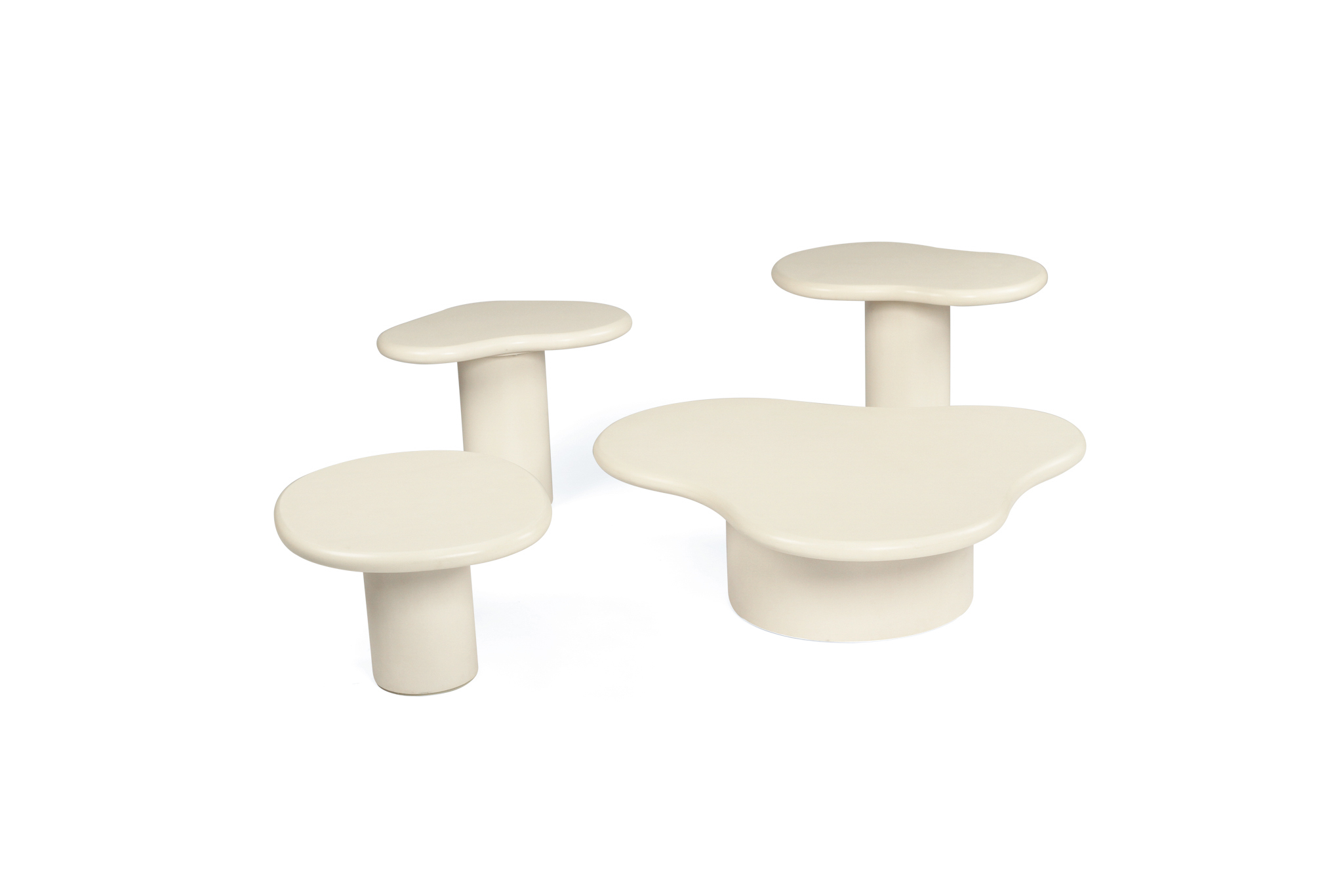 Lorenzo Organic Side Table - 65cm - Latte - Image 13