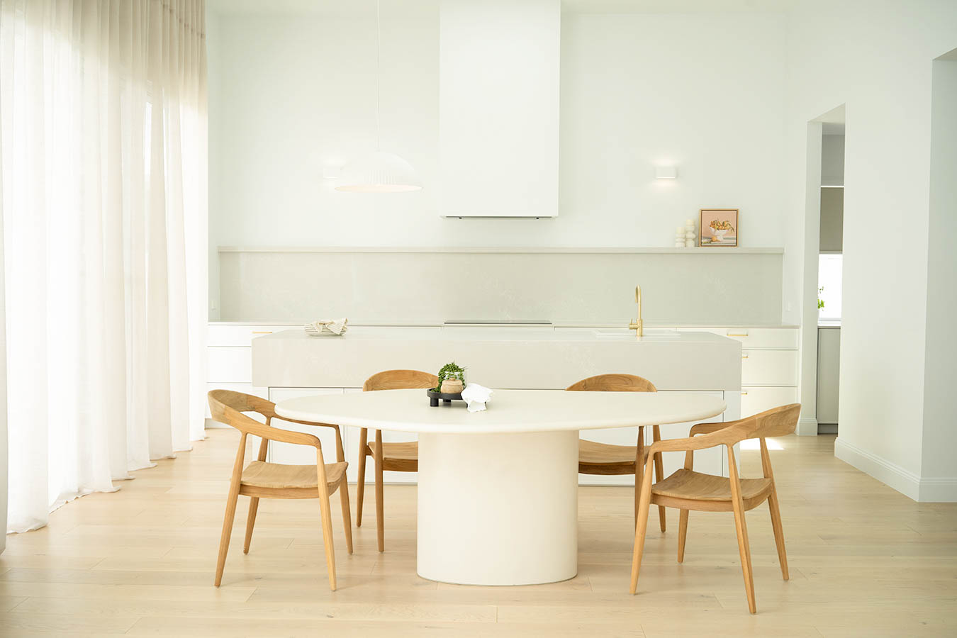 Lorenzo Organic Dining Table - 2m - Latte - Image 10