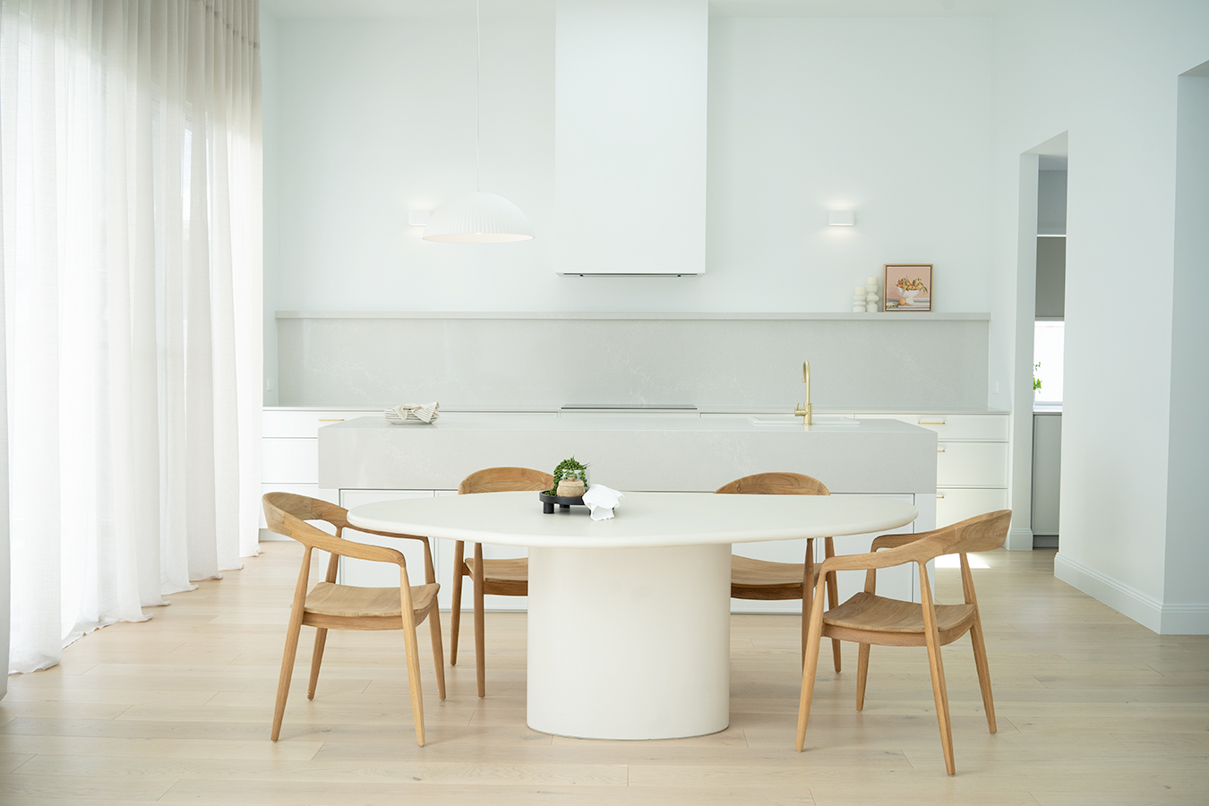 Lorenzo Organic Dining Table - 2m - Ivory - Image 11