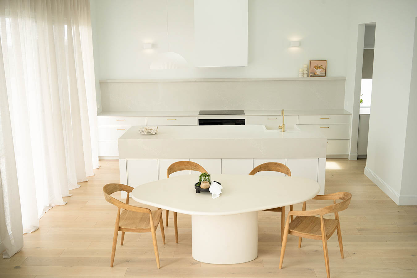 Lorenzo Organic Dining Table - 2m - Latte - Image 12