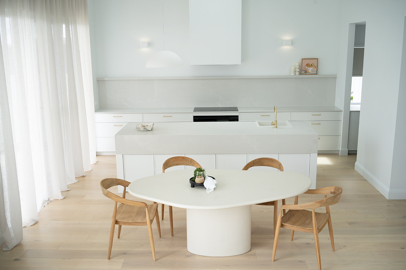 Lorenzo Organic Dining Table - 2m - Ivory - Image 17