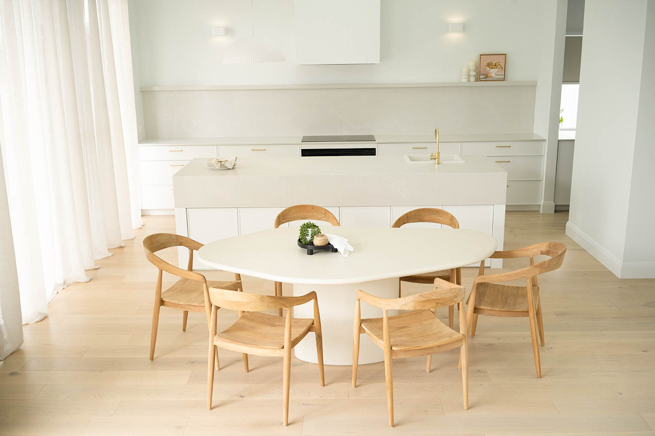 Lorenzo Organic Dining Table - 2m - Latte - Image 15