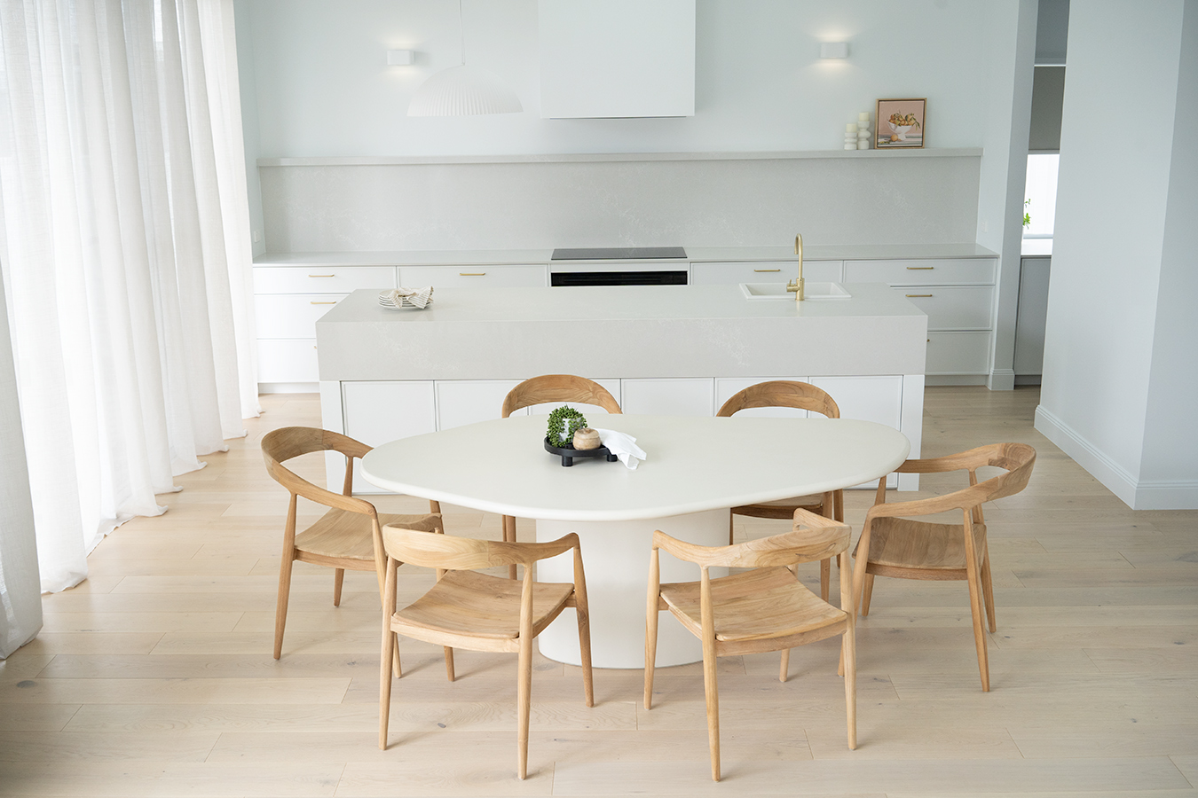 Lorenzo Organic Dining Table - 2m - Ivory - Image 16
