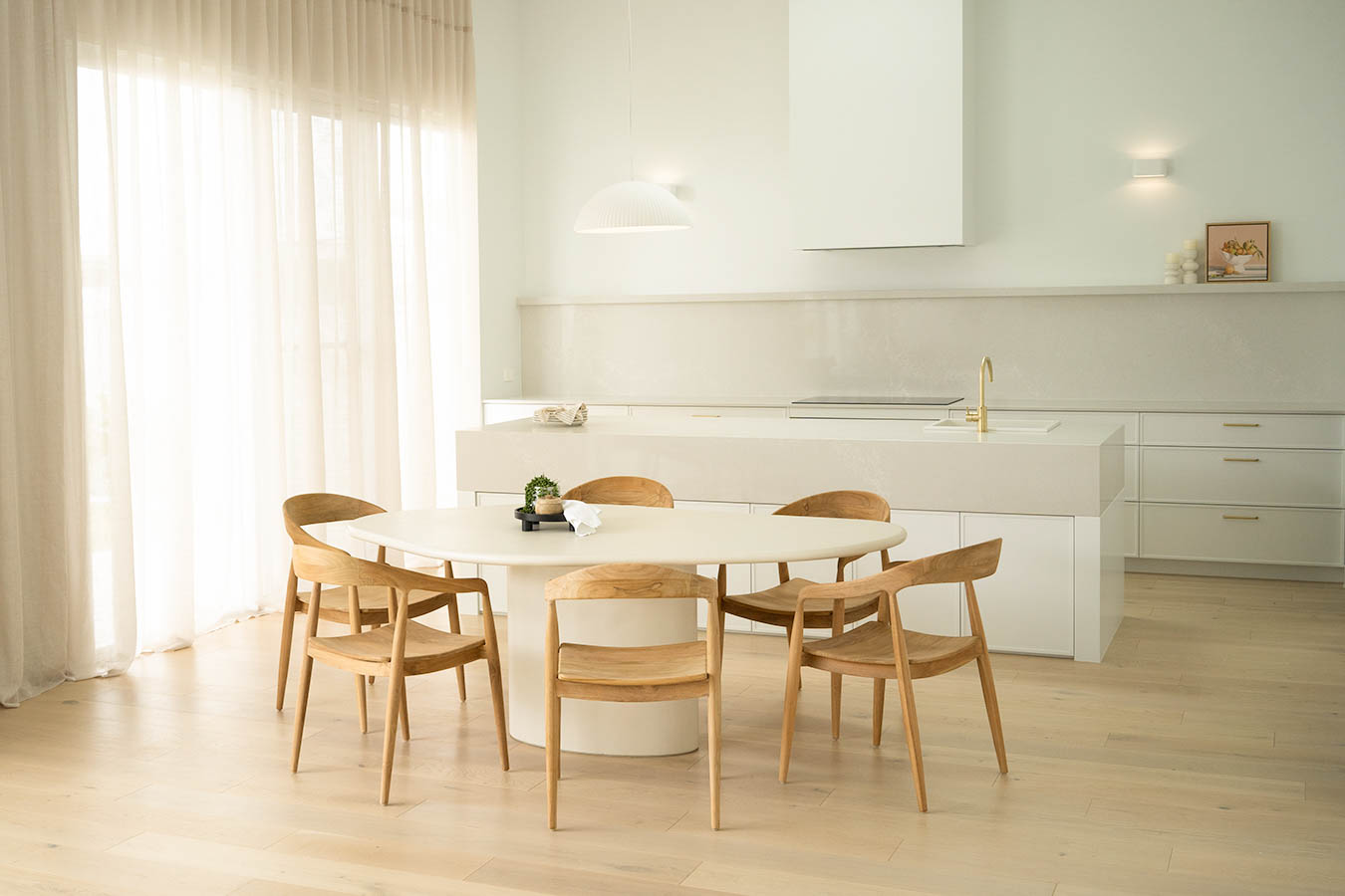 Lorenzo Organic Dining Table - 2m - Latte - Image 17