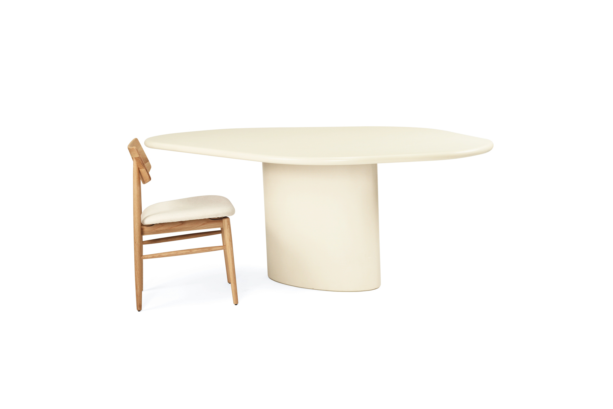 Lorenzo Organic Dining Table - 2m - Latte - Image 7