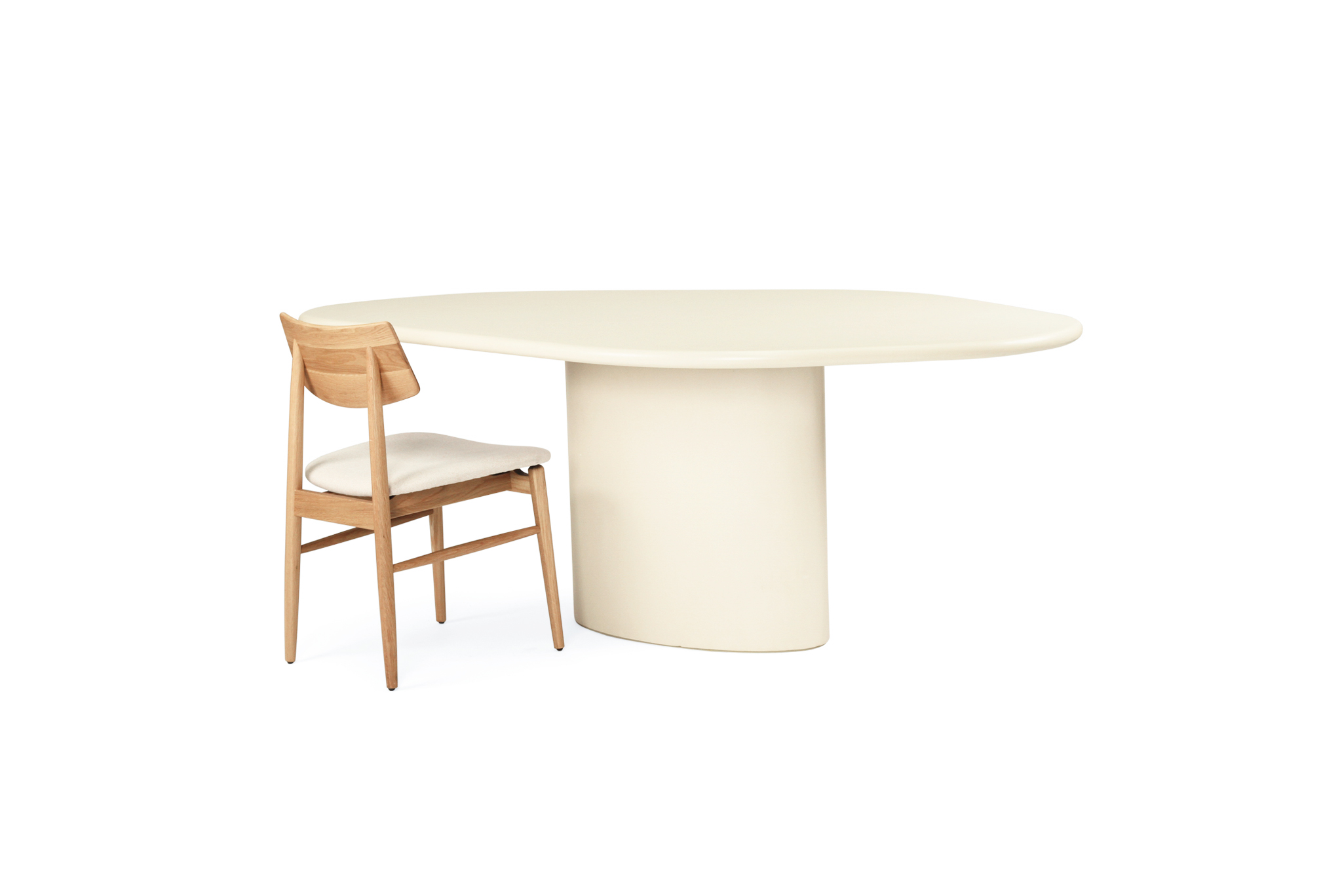 Lorenzo Organic Dining Table - 2m - Latte - Image 8