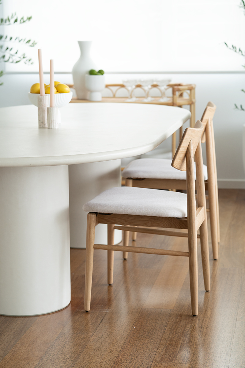 Lorenzo Oval Dining Table - 2.4m - Ivory - Image 14