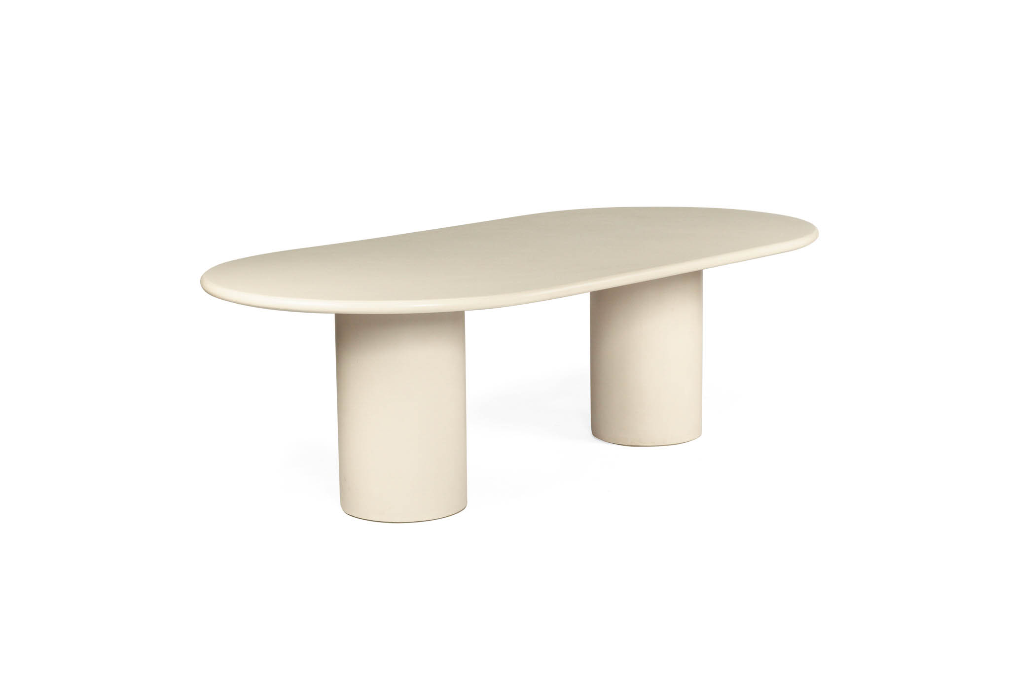 Lorenzo Oval Dining Table - 2.4m - Latte - Image 4