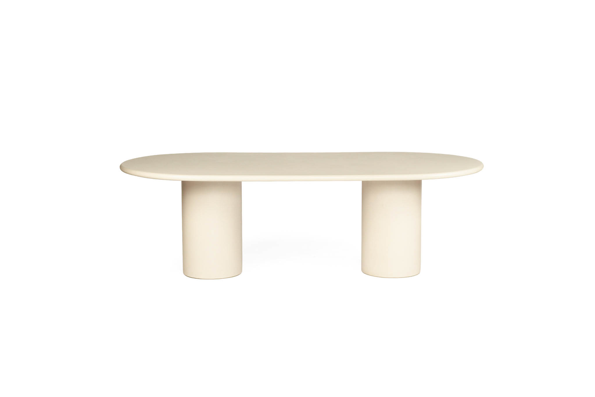 Lorenzo Oval Dining Table - 2.4m - Latte - Image 6