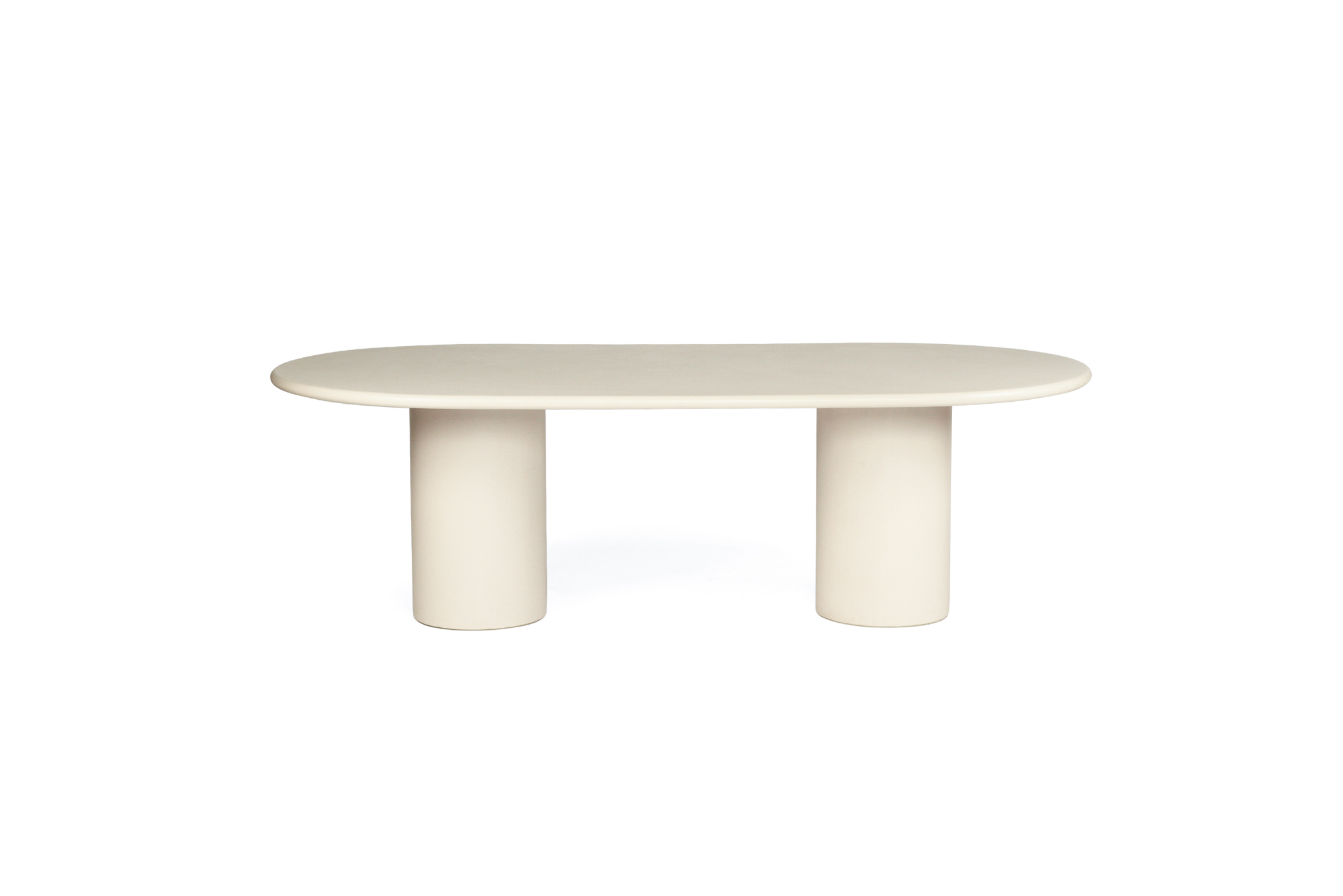 Lorenzo Oval Dining Table - 2.4m - Ivory - Image 7