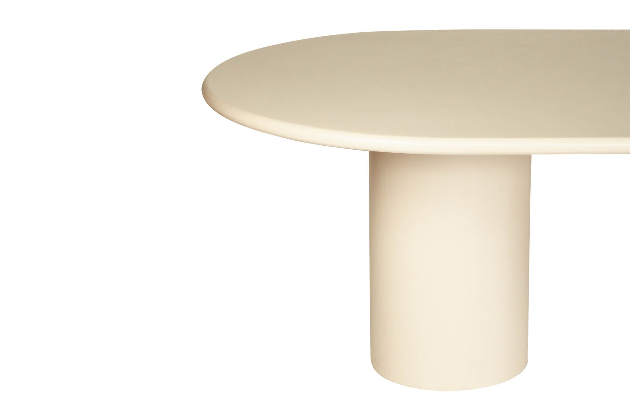 Lorenzo Oval Dining Table - 2.4m - Latte - Image 7