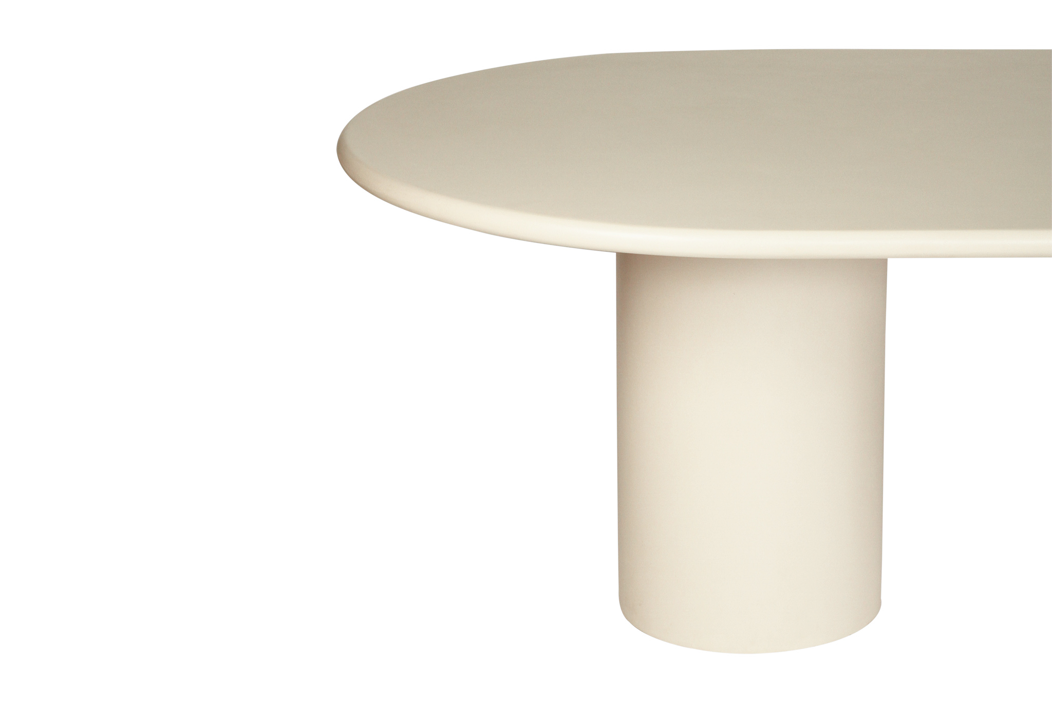 Lorenzo Oval Dining Table - 2.4m - Ivory - Image 8