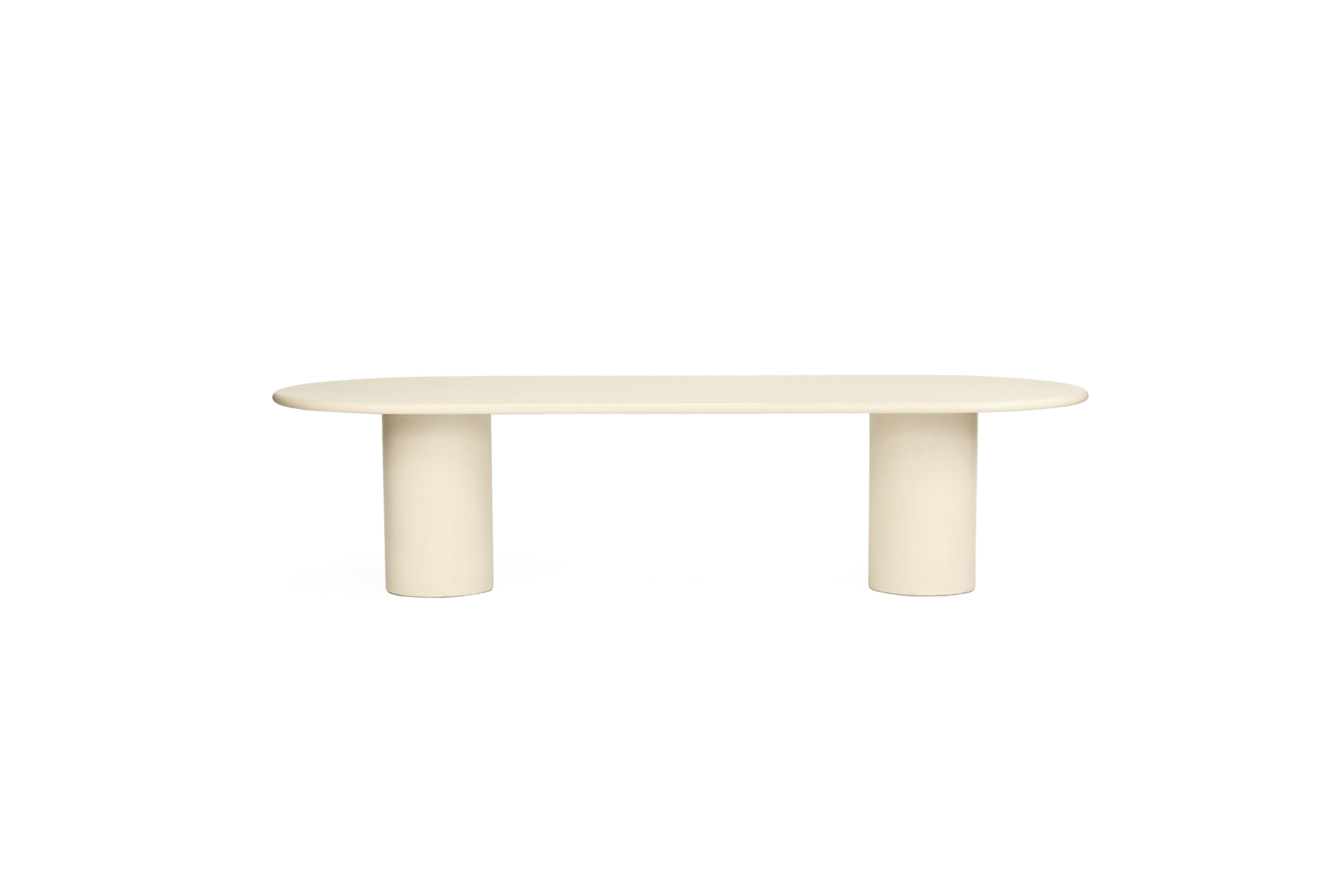 Lorenzo Oval Dining Table - 3m - Latte - Image 2