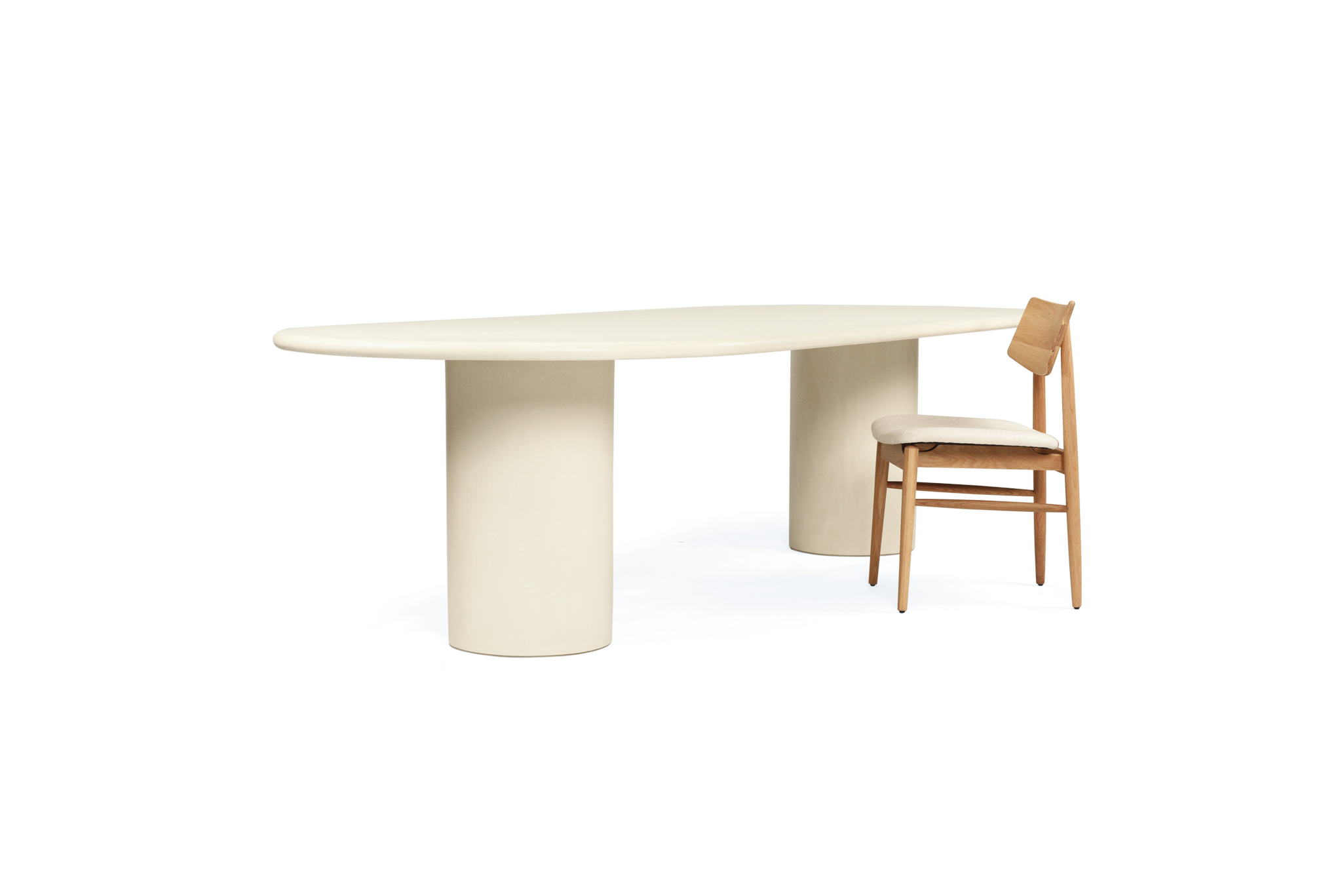 Lorenzo Oval Dining Table - 3m - Latte - Image 10