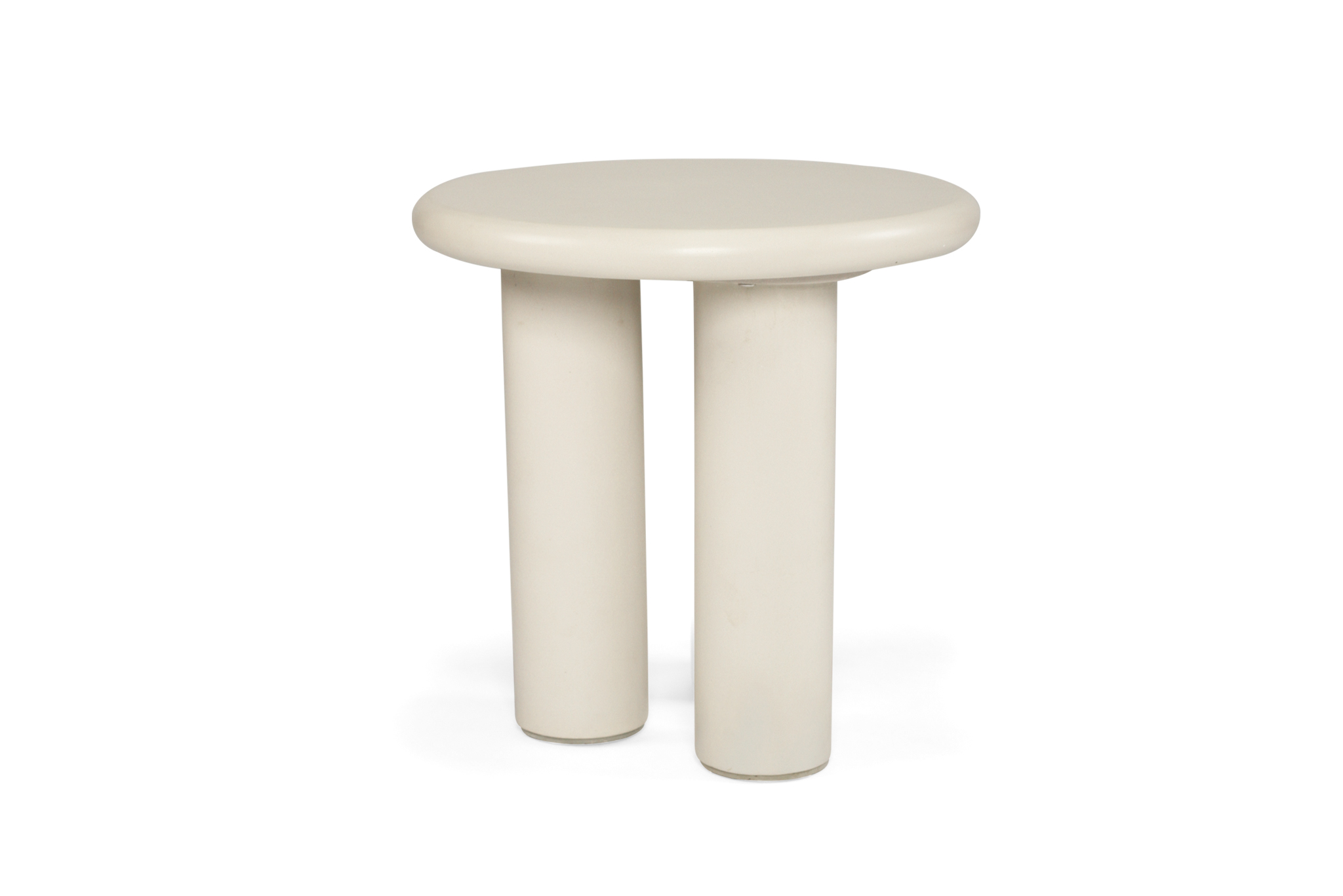 Lorenzo Pillars Round Side Table - 45cm - Latte - Image 10