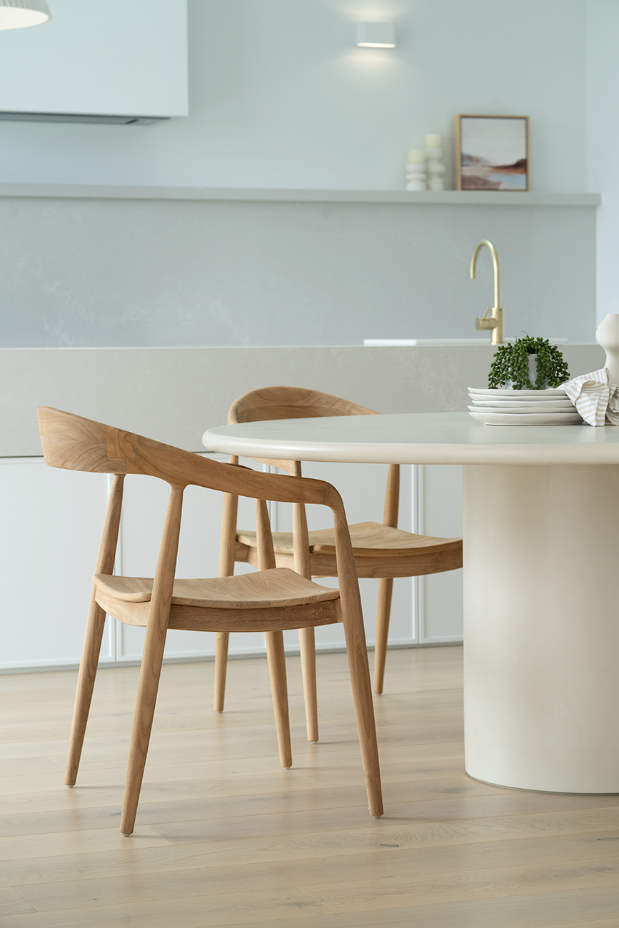 Lorenzo Round Dining Table - 140cm - Ivory - Image 13