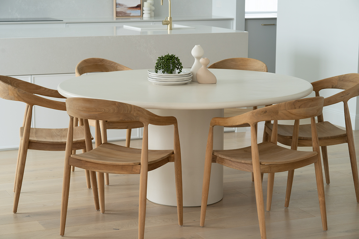 Lorenzo Round Dining Table - 140cm - Ivory - Image 14