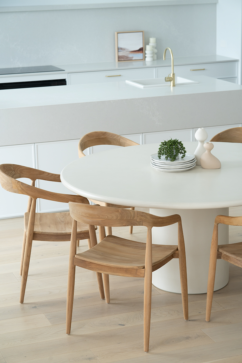 Lorenzo Round Dining Table - 140cm - Ivory - Image 15
