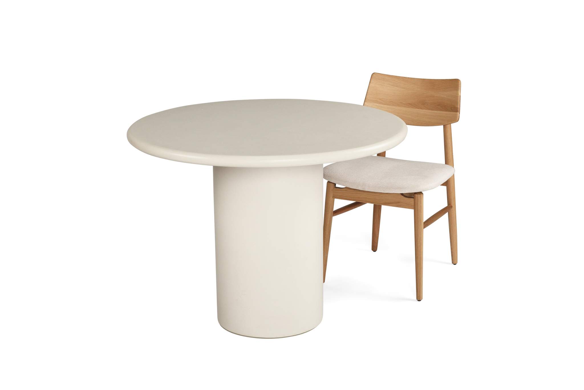 Lorenzo Round Dining Table - 100cm - Latte - Image 5