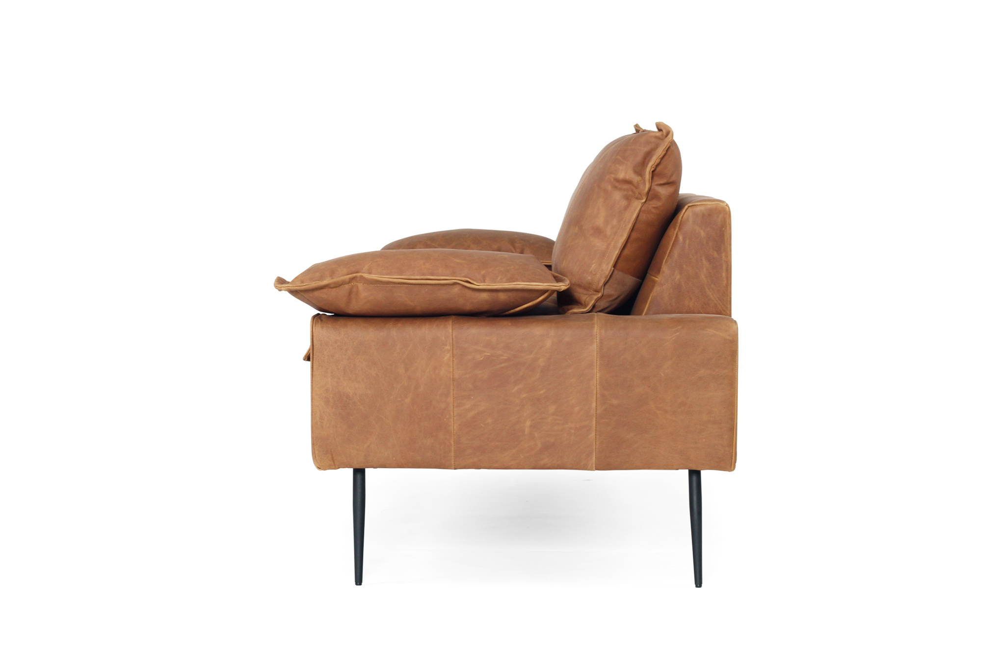 Marly 2 Seater Sofa - Cognac Leather - Image 5