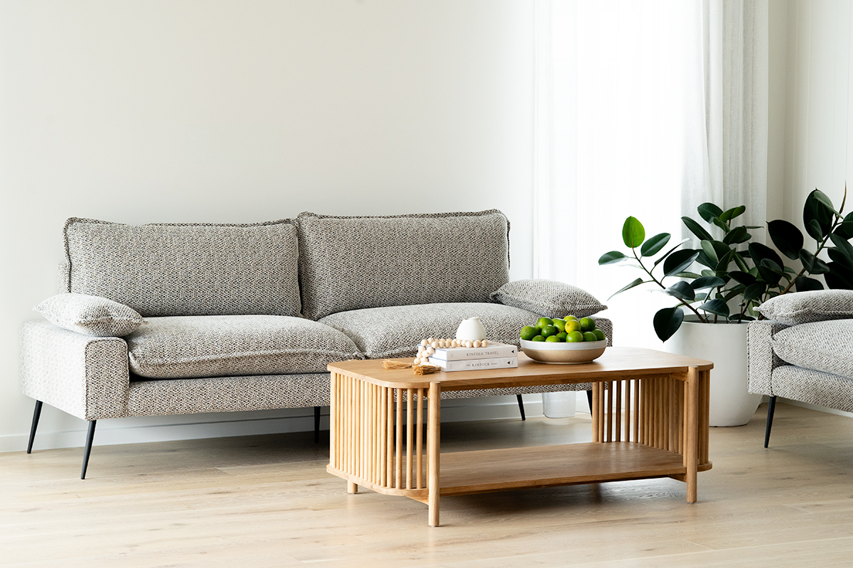 Marly 3 Seater Sofa - Mottled Taupe - Image 13