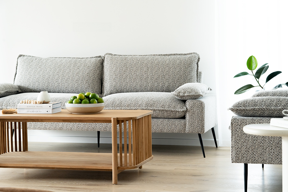 Marly 3 Seater Sofa - Mottled Taupe - Image 15