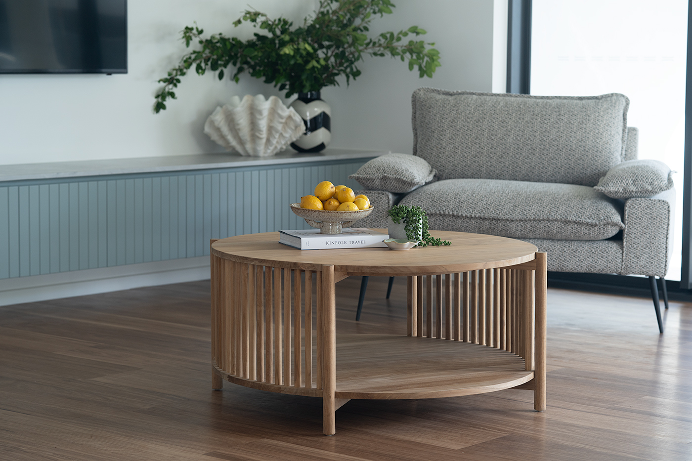 Sadie Round Coffee Table - 100cm - Image 8