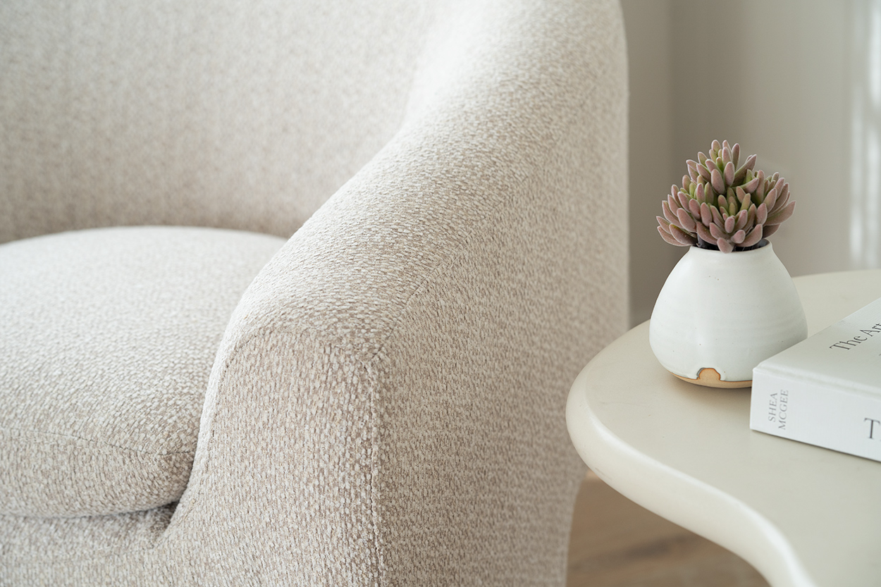 Freja Armchair - Ivory - Image 13